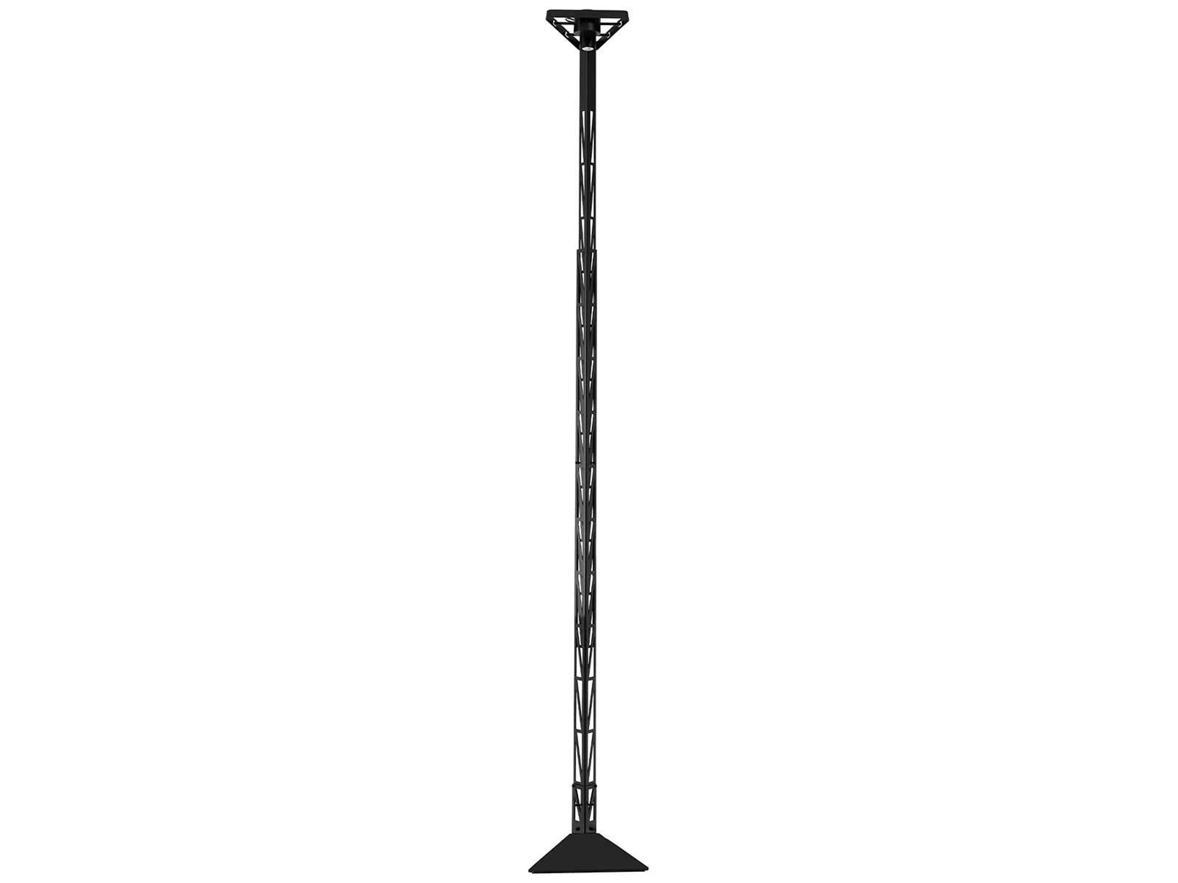 Fireman Black Floor Lamp