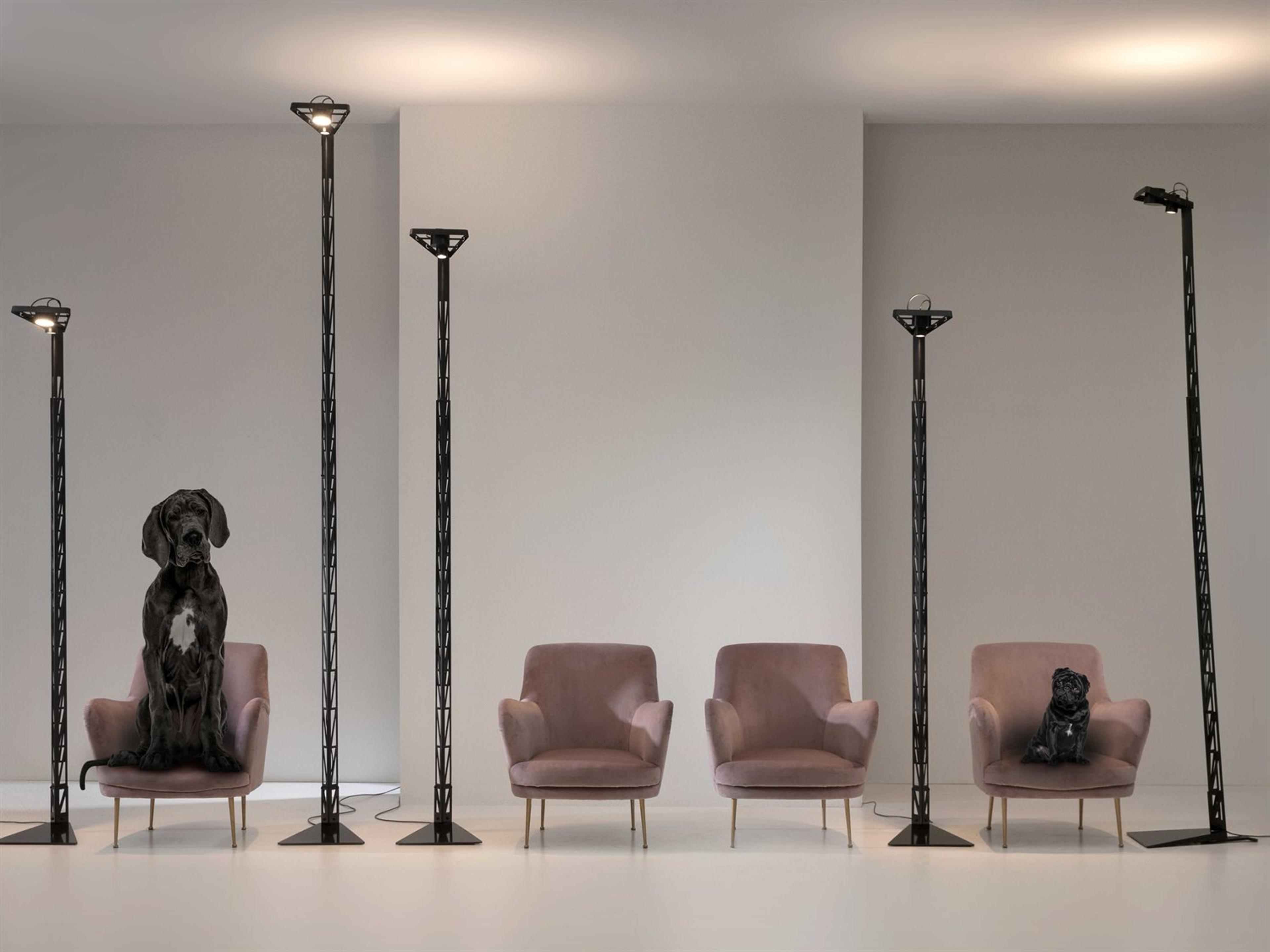 Karman Fireman Black Floor Lamp