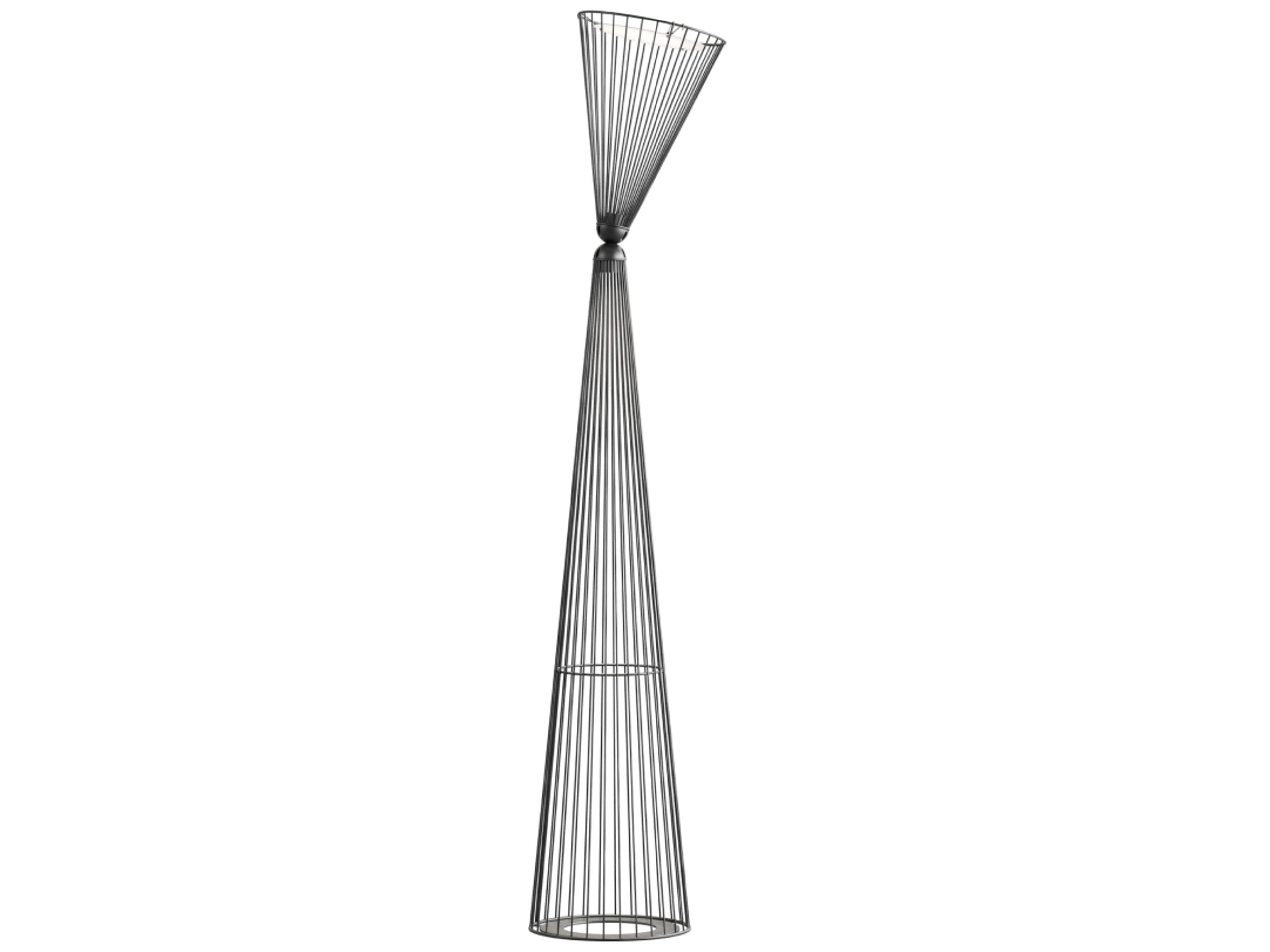 Ikonika Matt Black Aluminum Floor Lamp