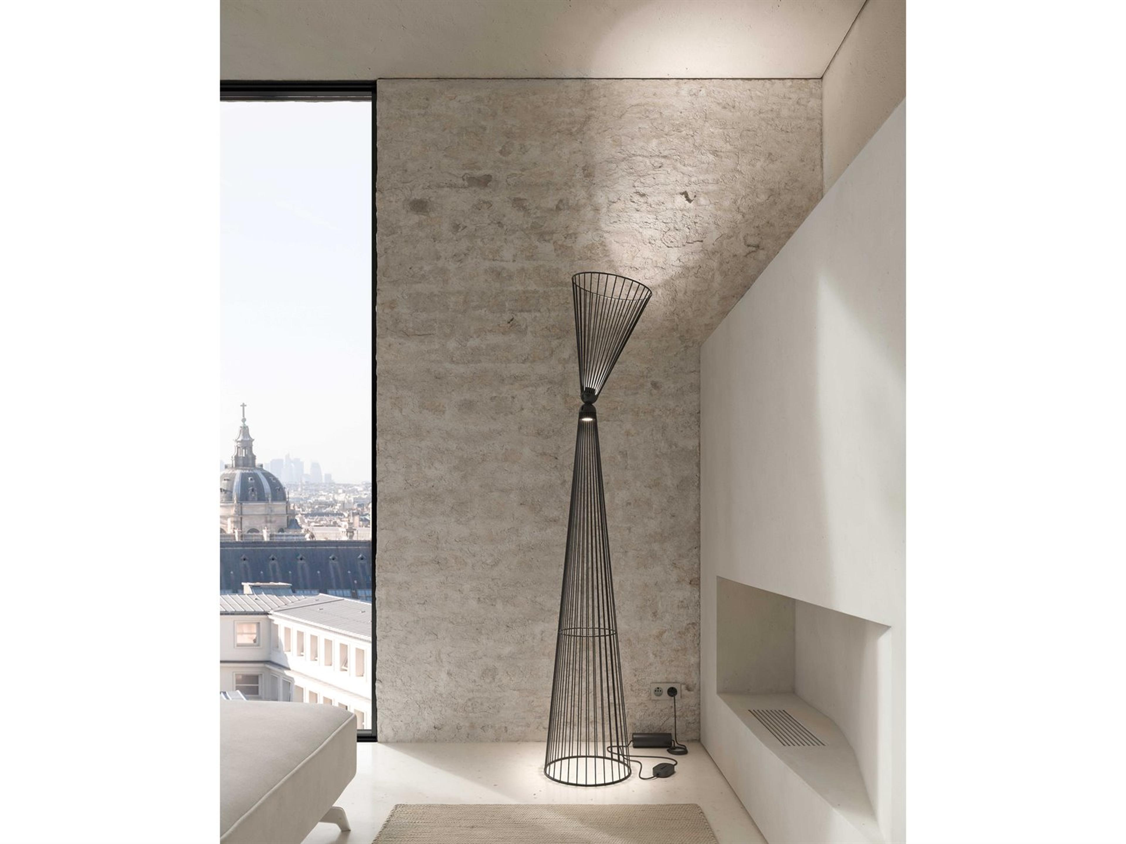 Karman Ikonika Matt Black Aluminum Floor Lamp