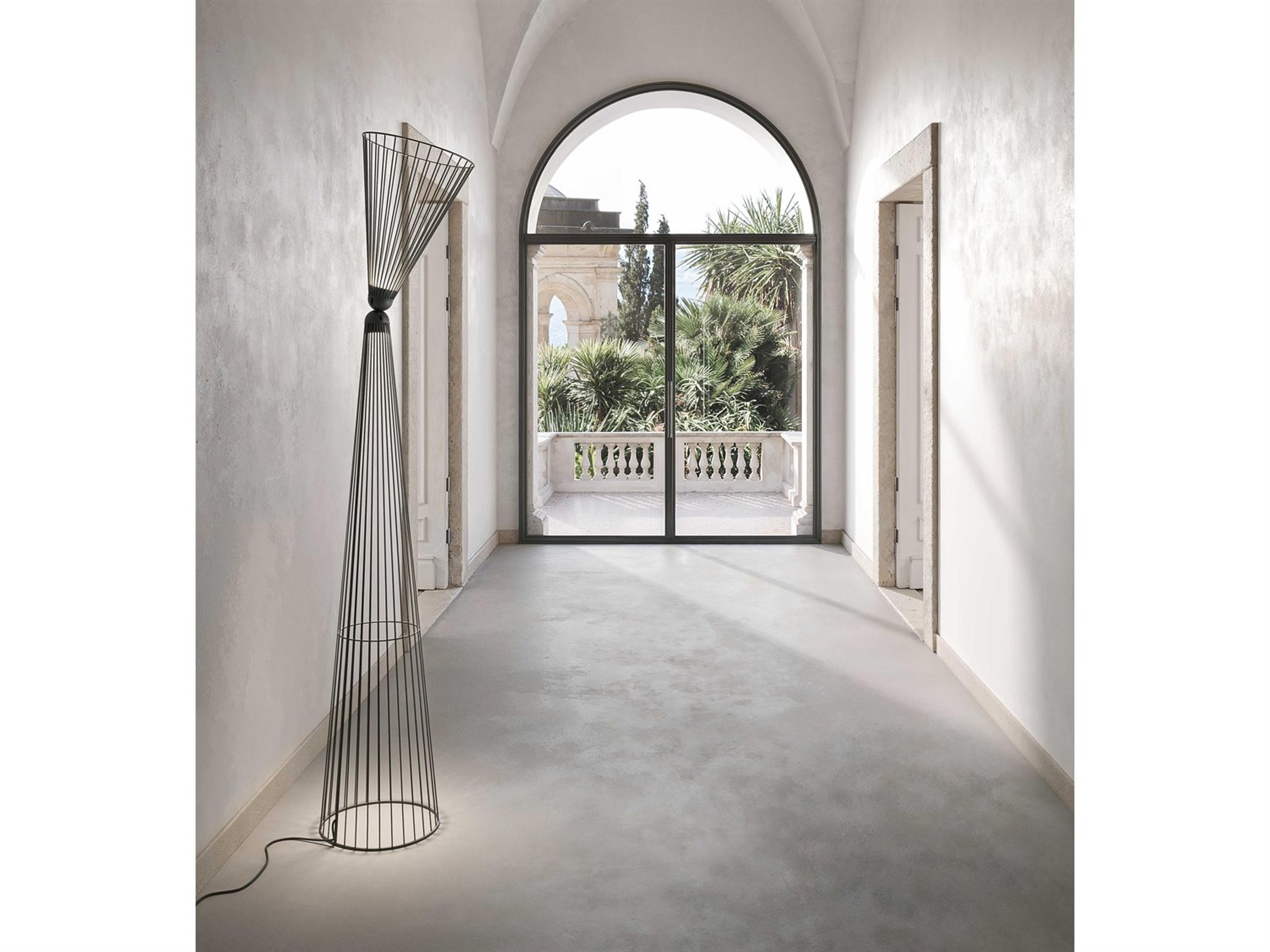 Karman Ikonika Matt Black Aluminum Floor Lamp