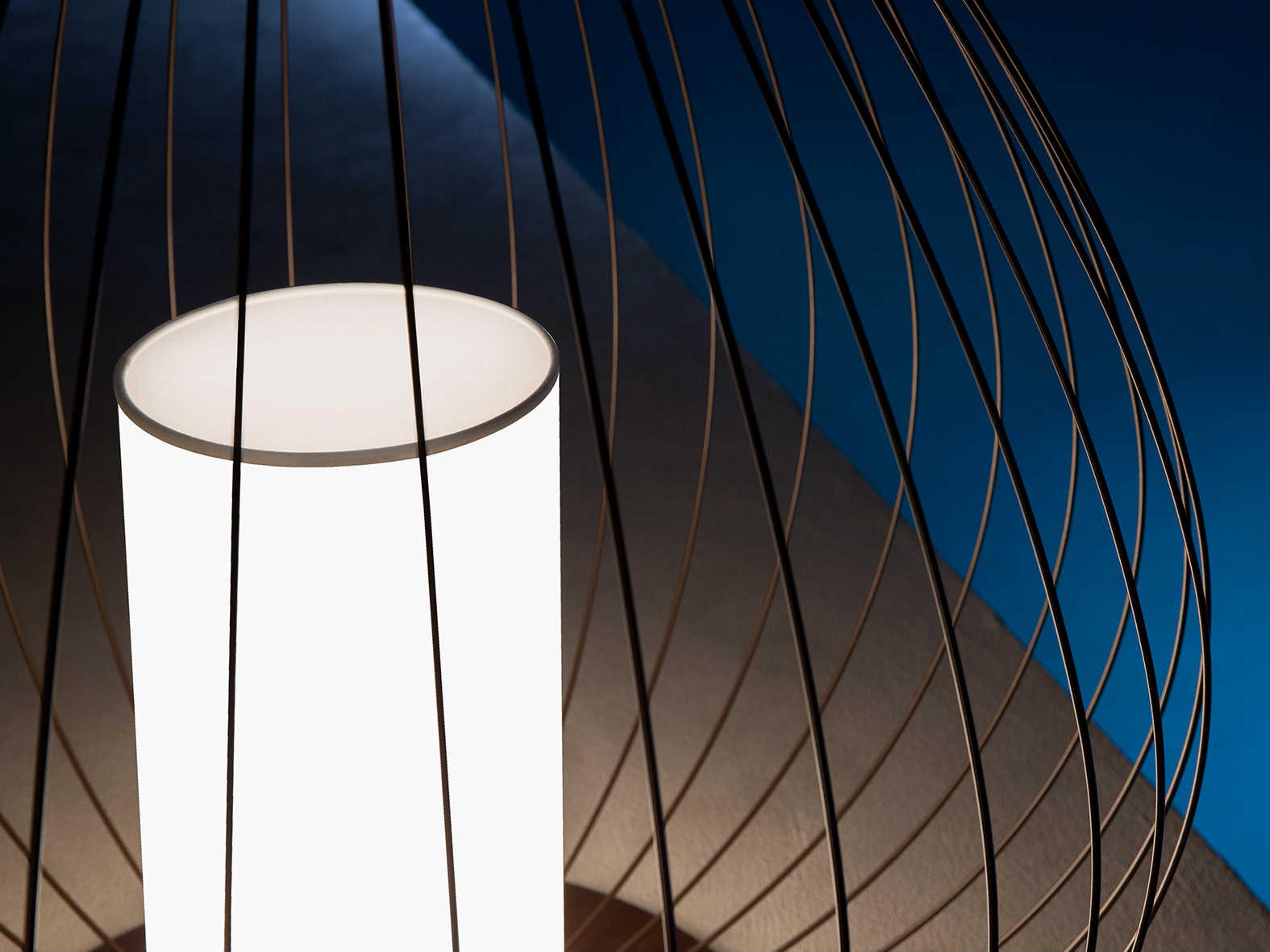 Karman Cell LED Lacquered Glossy Bronze Buffet Lamp