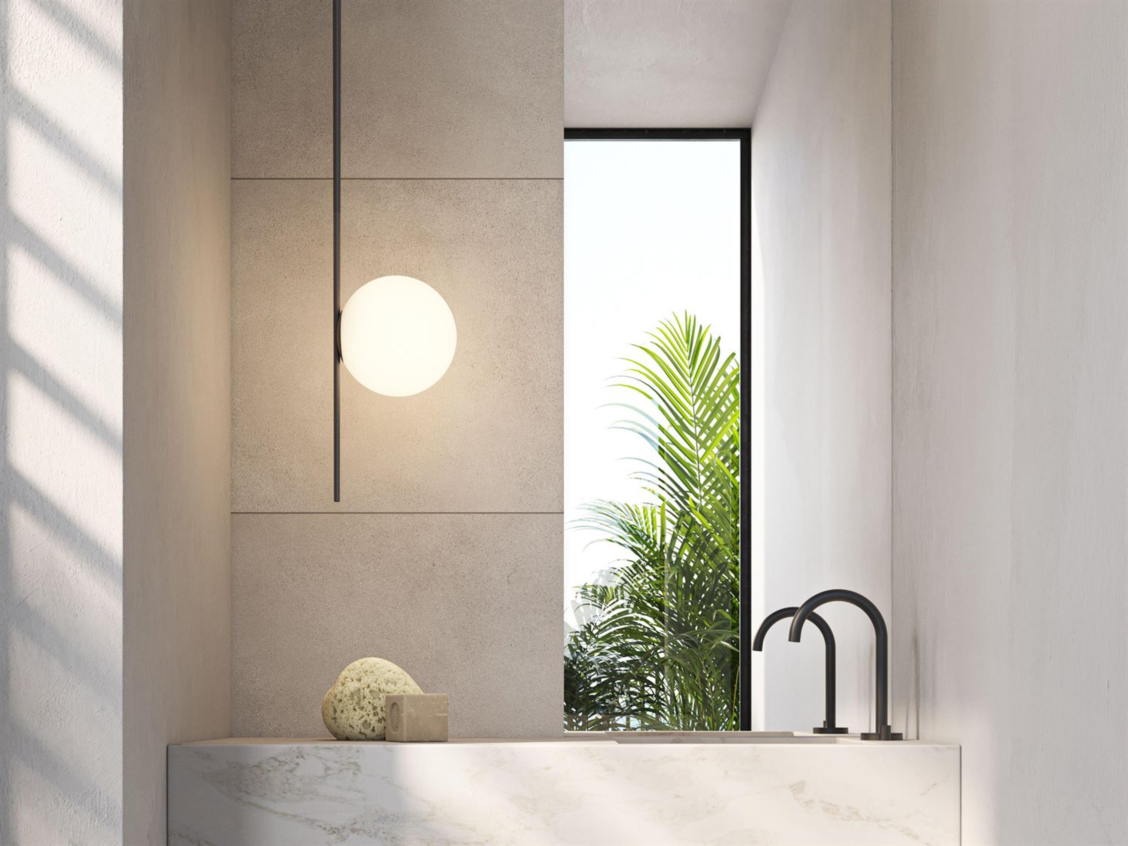 Karman Atmosphere 1-Light Black Globe Linear Pendant