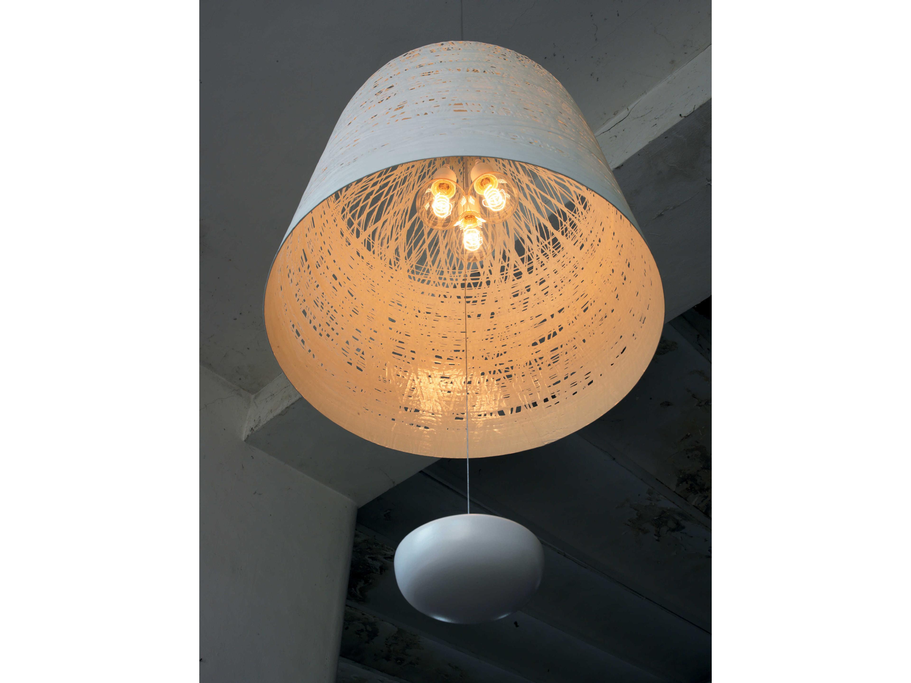 Karman Black Out 3-Light White LED Geometric Pendant