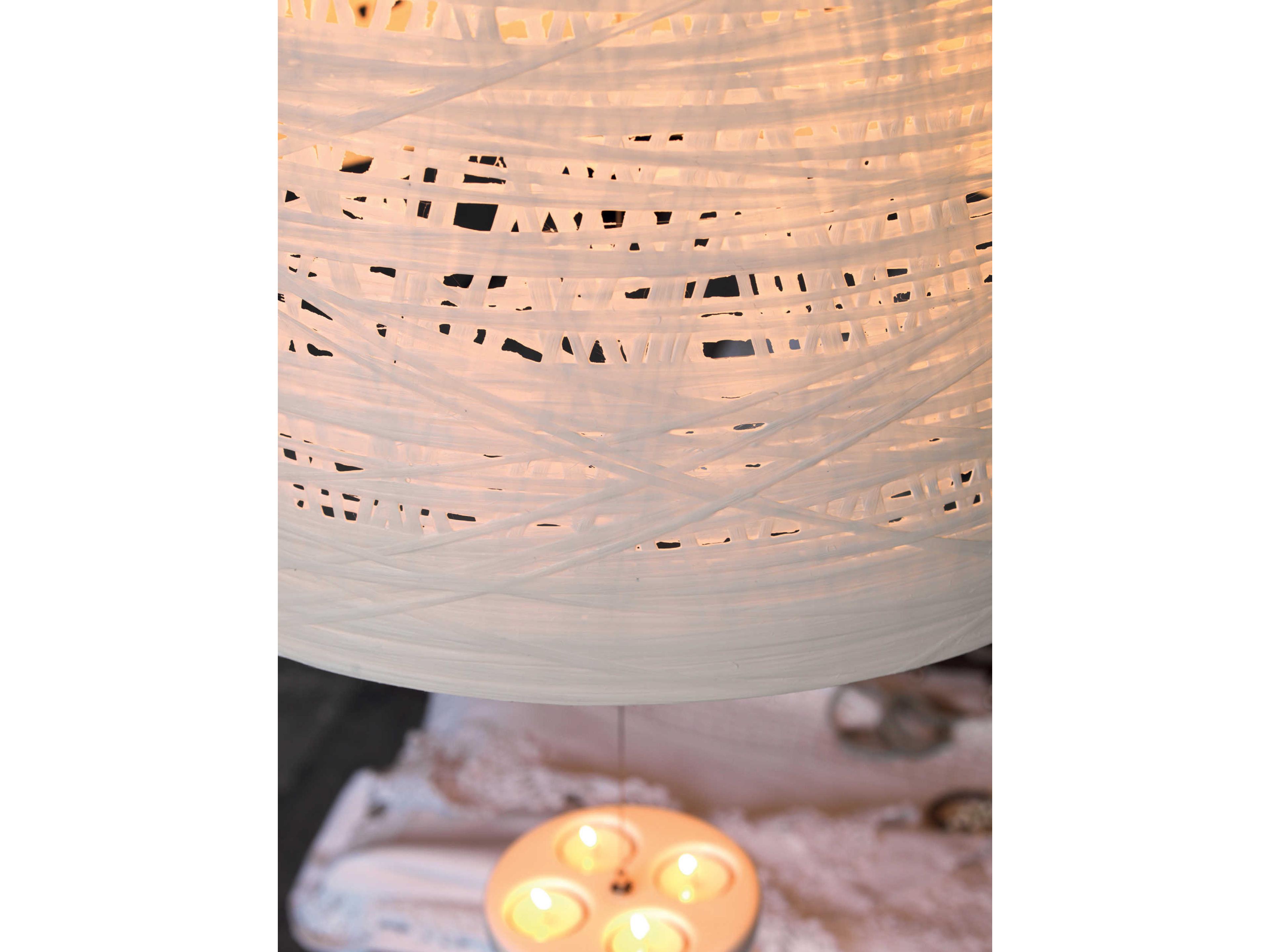 Karman Black Out 3-Light White LED Geometric Pendant