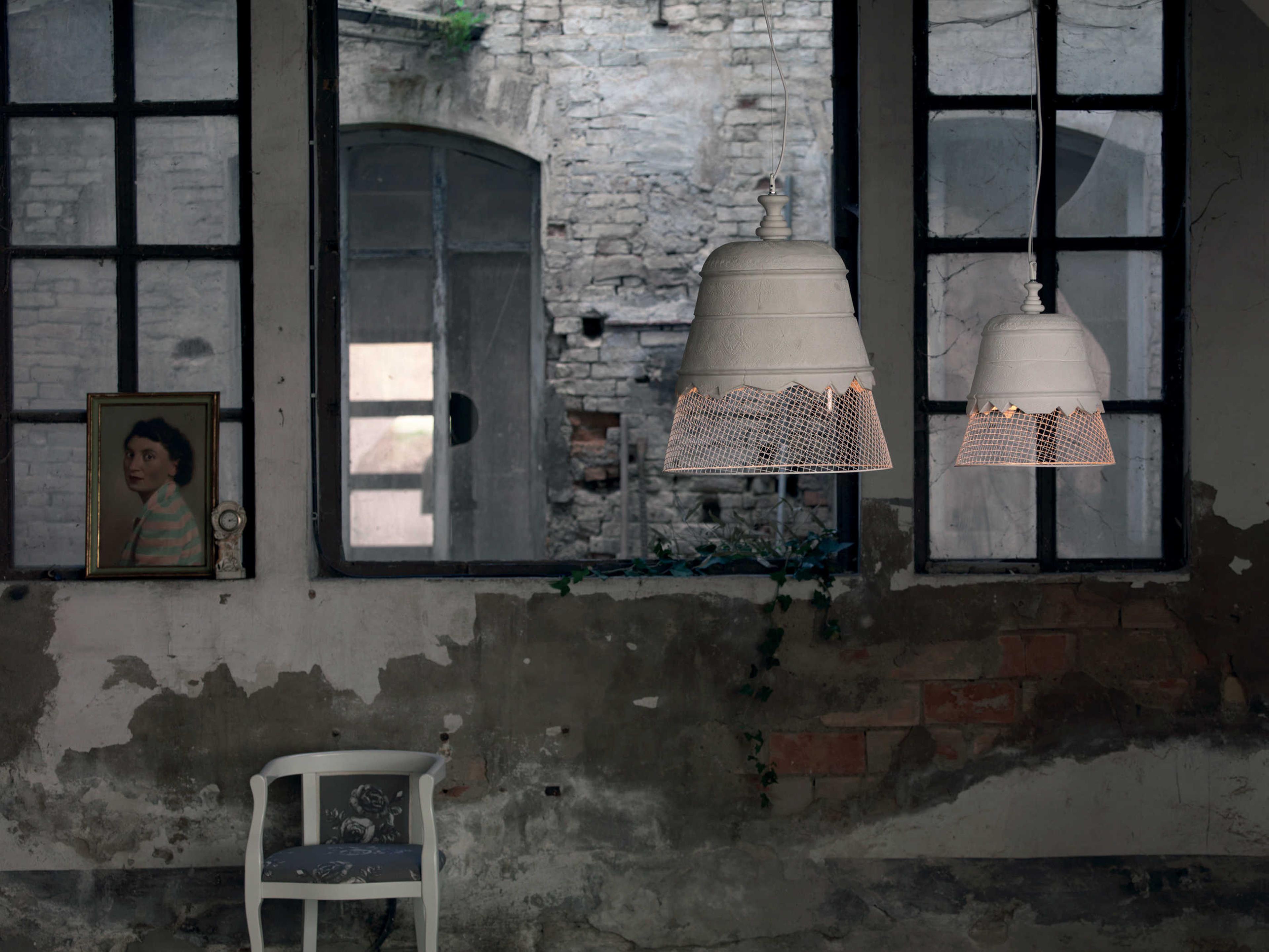 Karman Domenica 1-Light White LED Bell Pendant