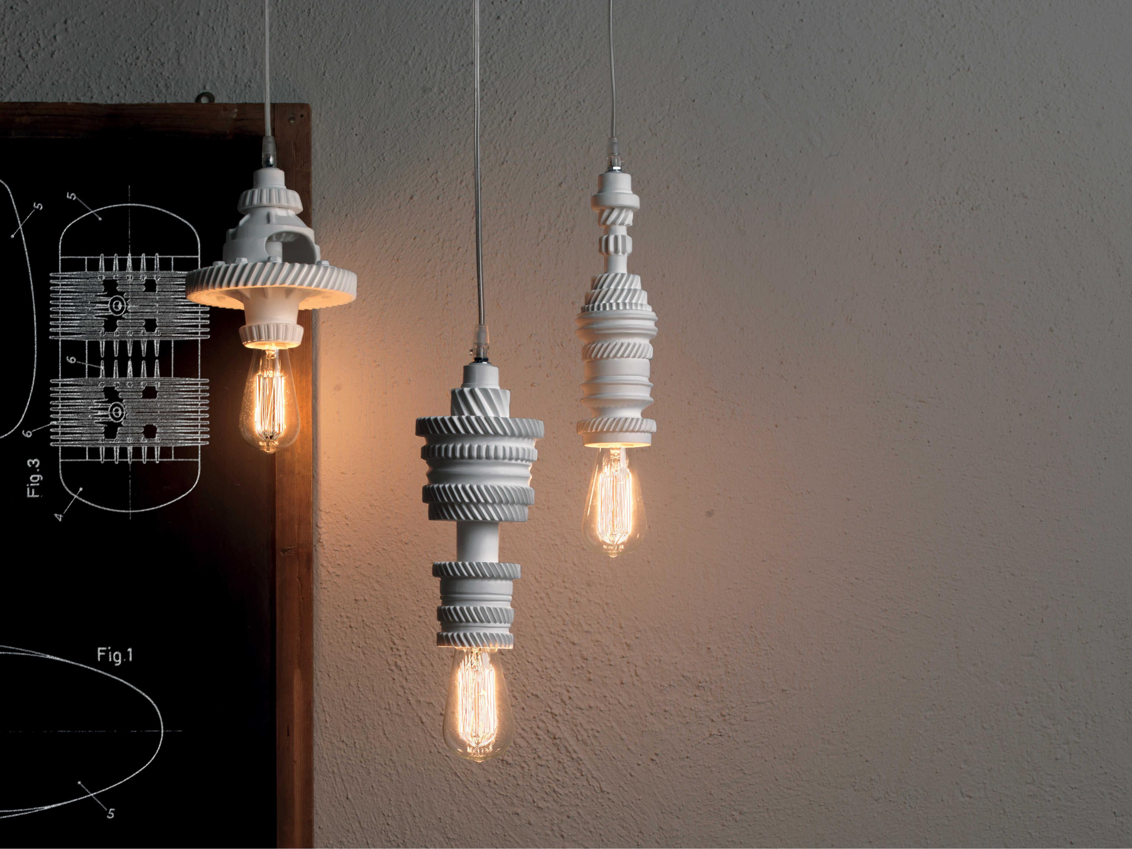 Karman Mek 1-Light White Mini Pendant