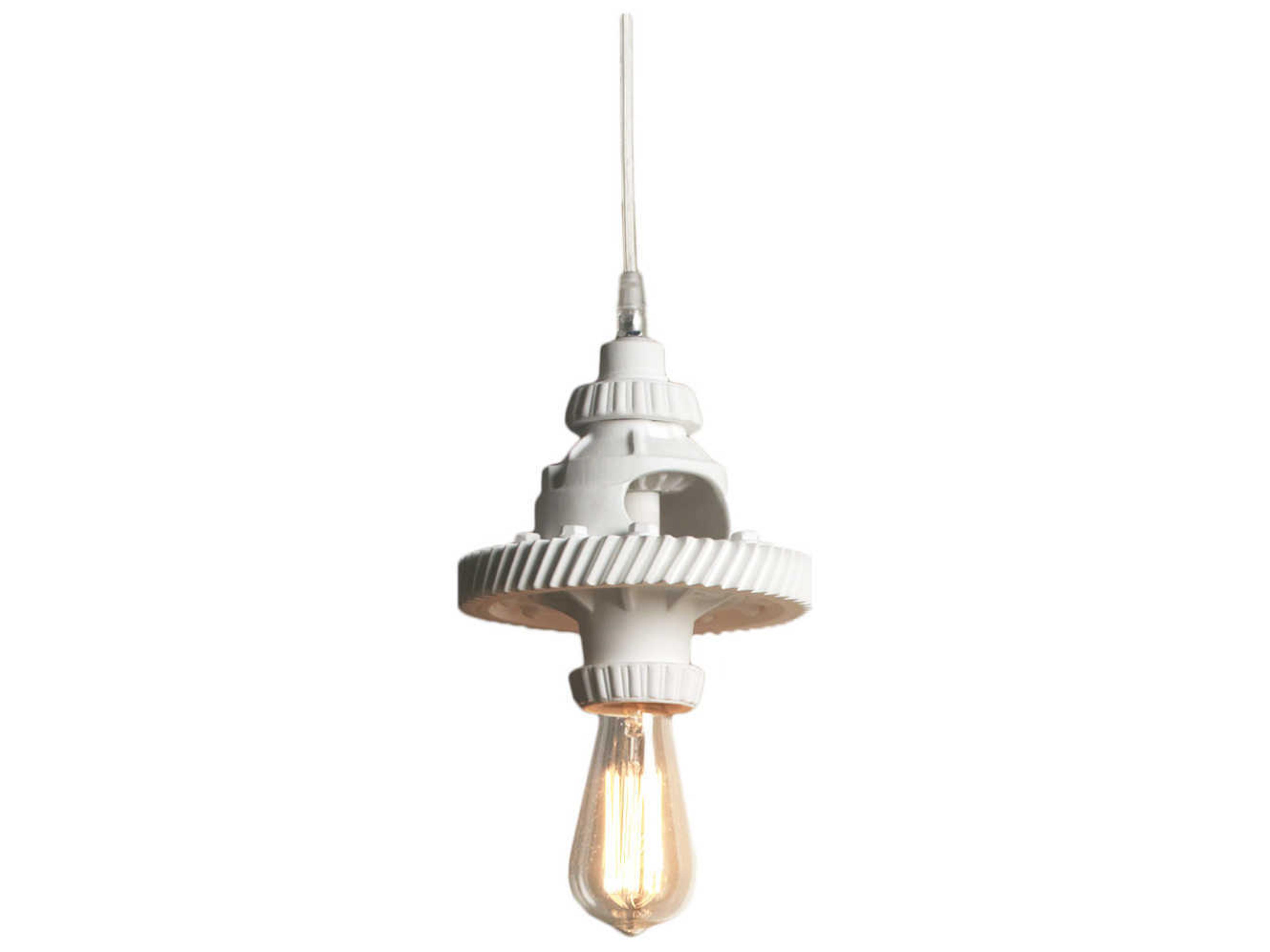 Mek 1-Light White Mini Pendant