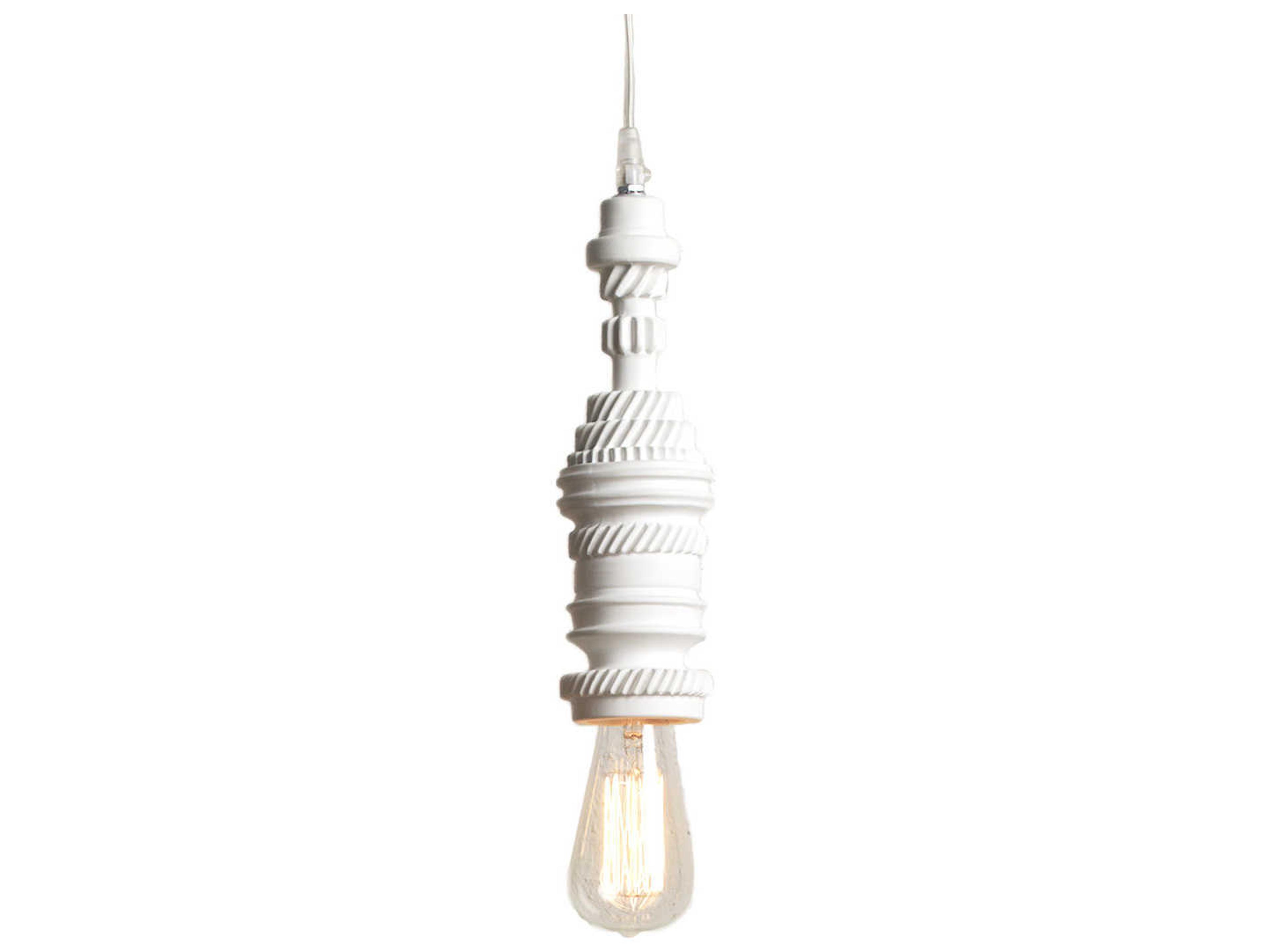 Mek 1-Light White Mini Pendant