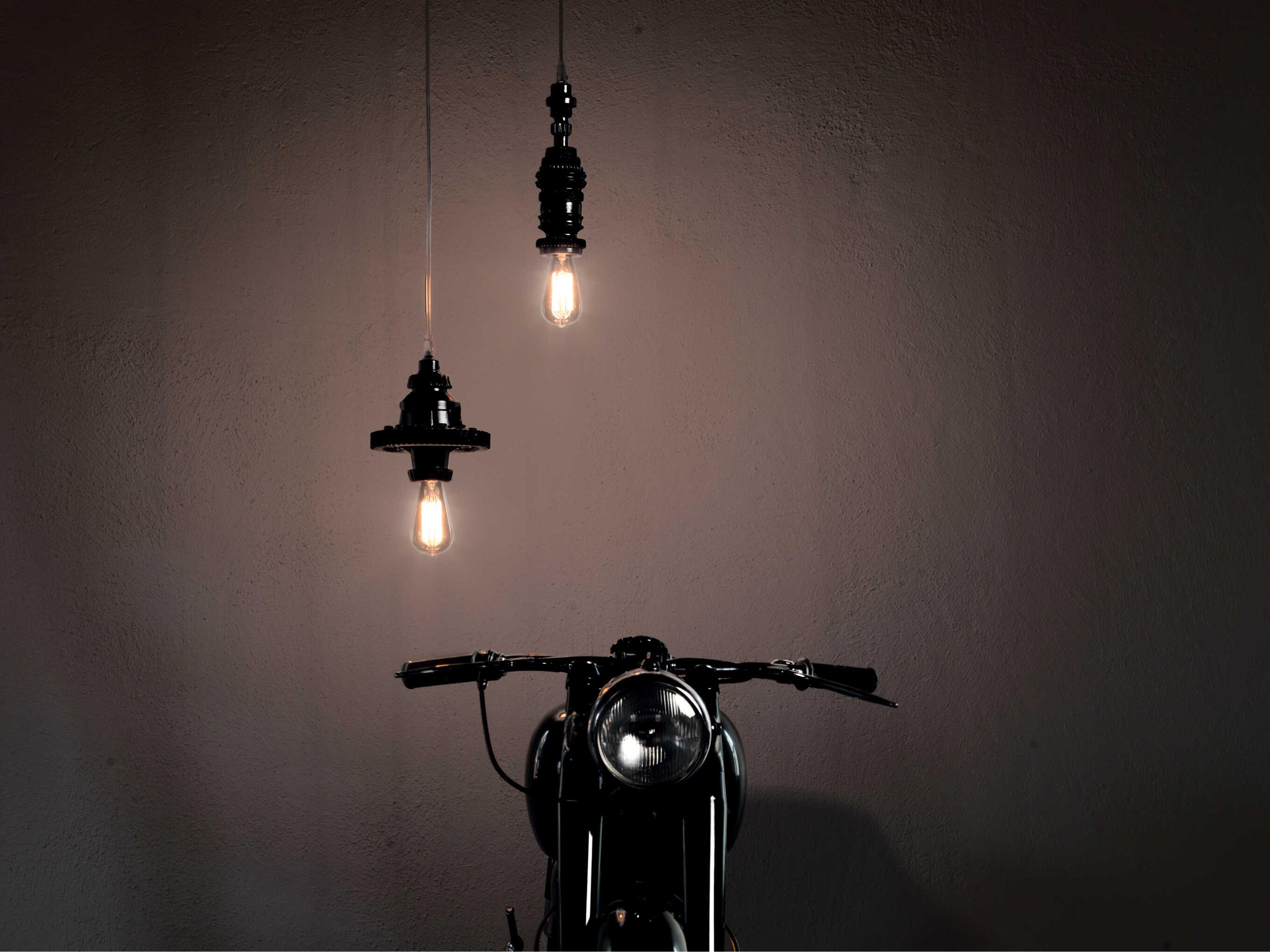 Karman Mek 1-Light Matt Black Mini Pendant