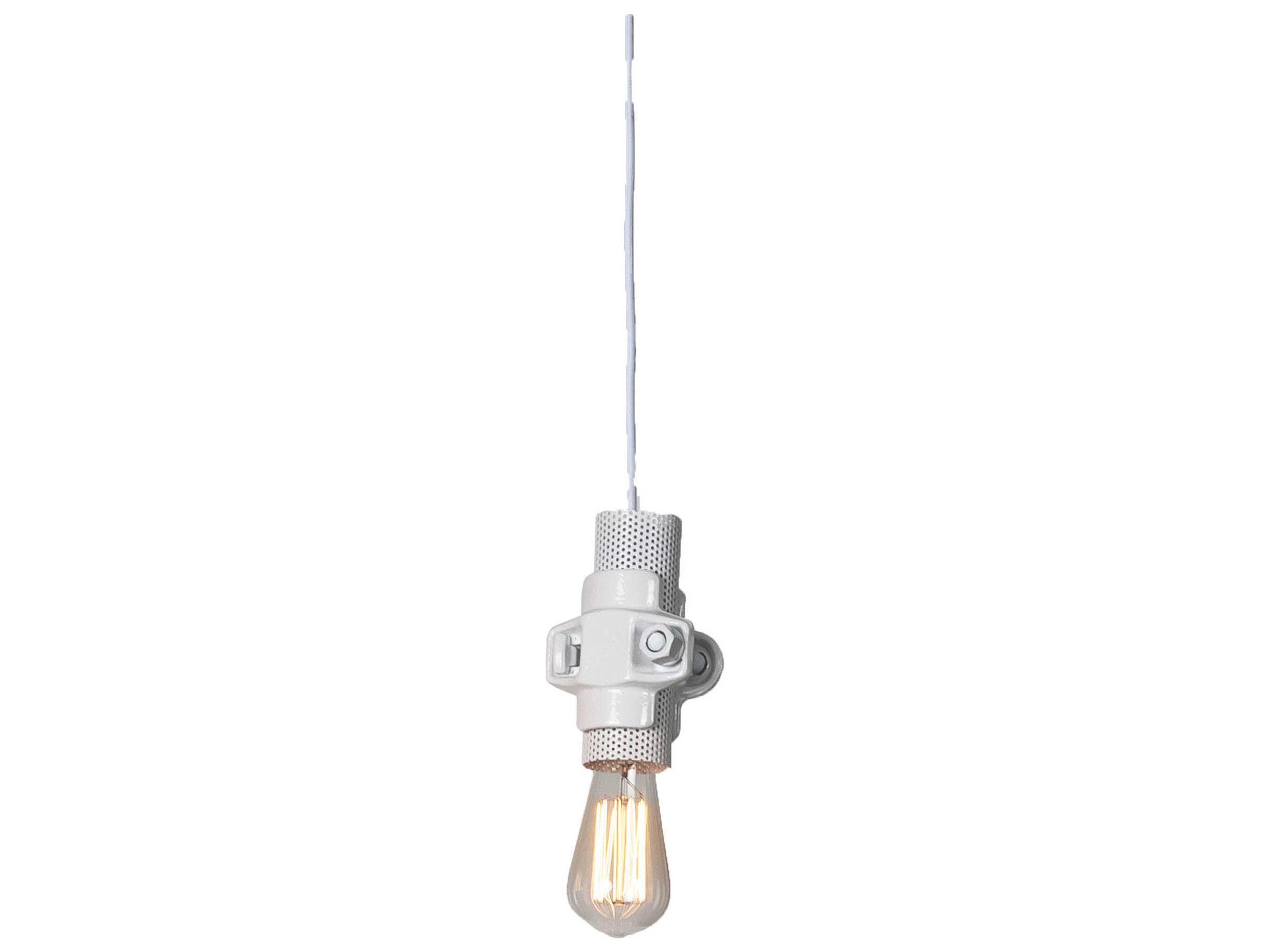 Nando 1-Light White Mini Pendant
