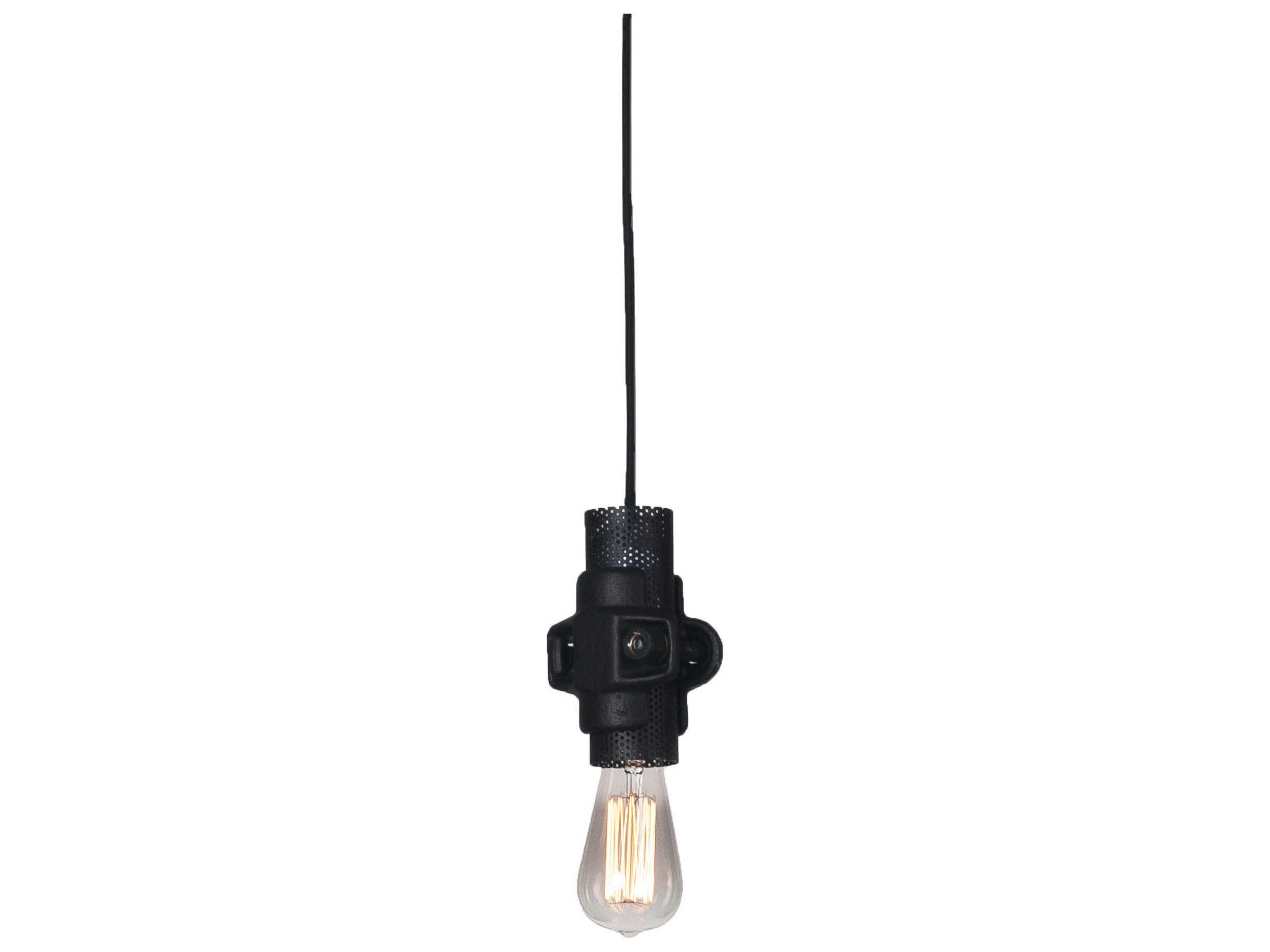 Nando 1-Light Charcoal Grey Mini Pendant