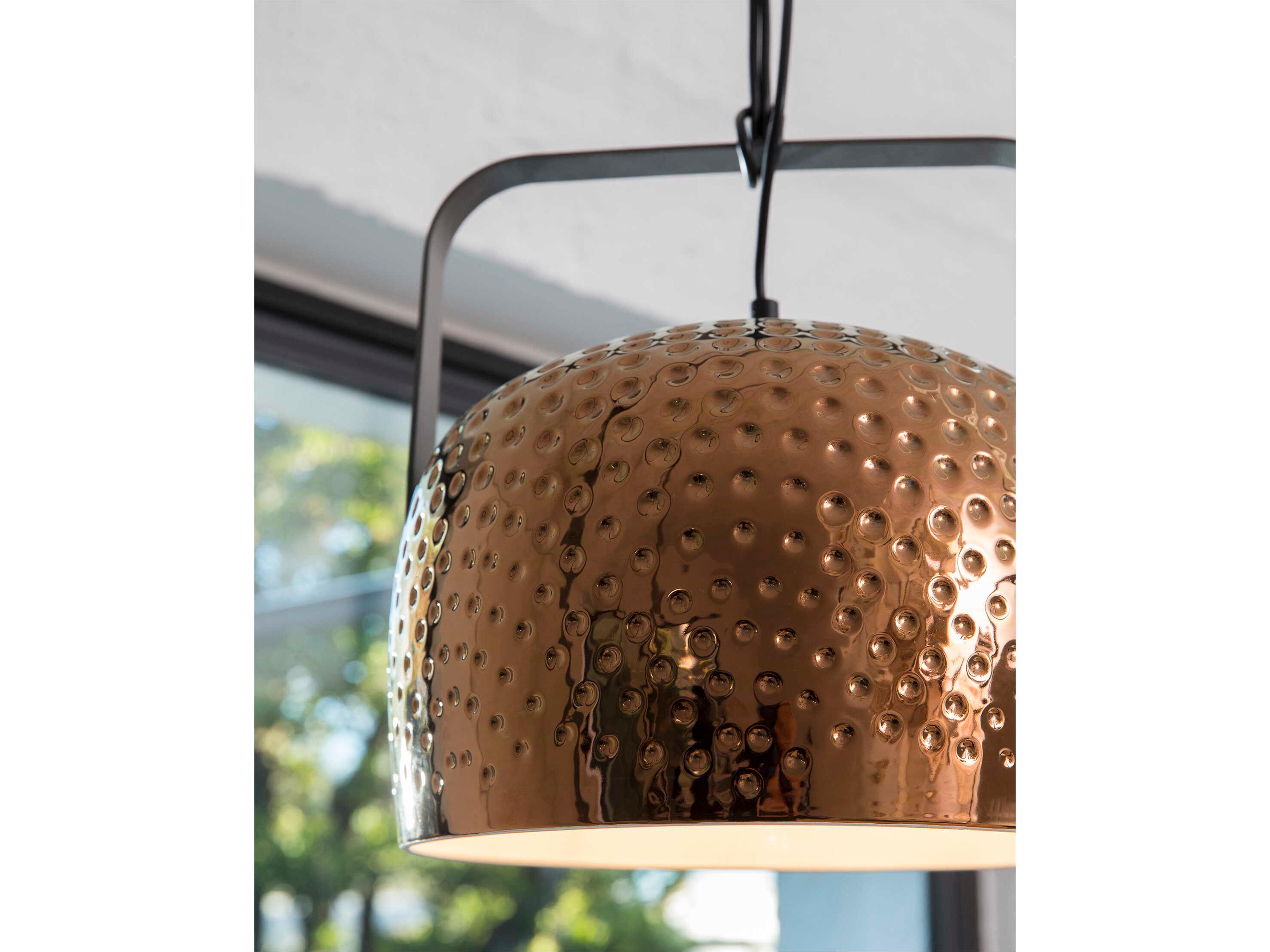 Karman Bag 1-Light Bronze LED Bowl Pendant