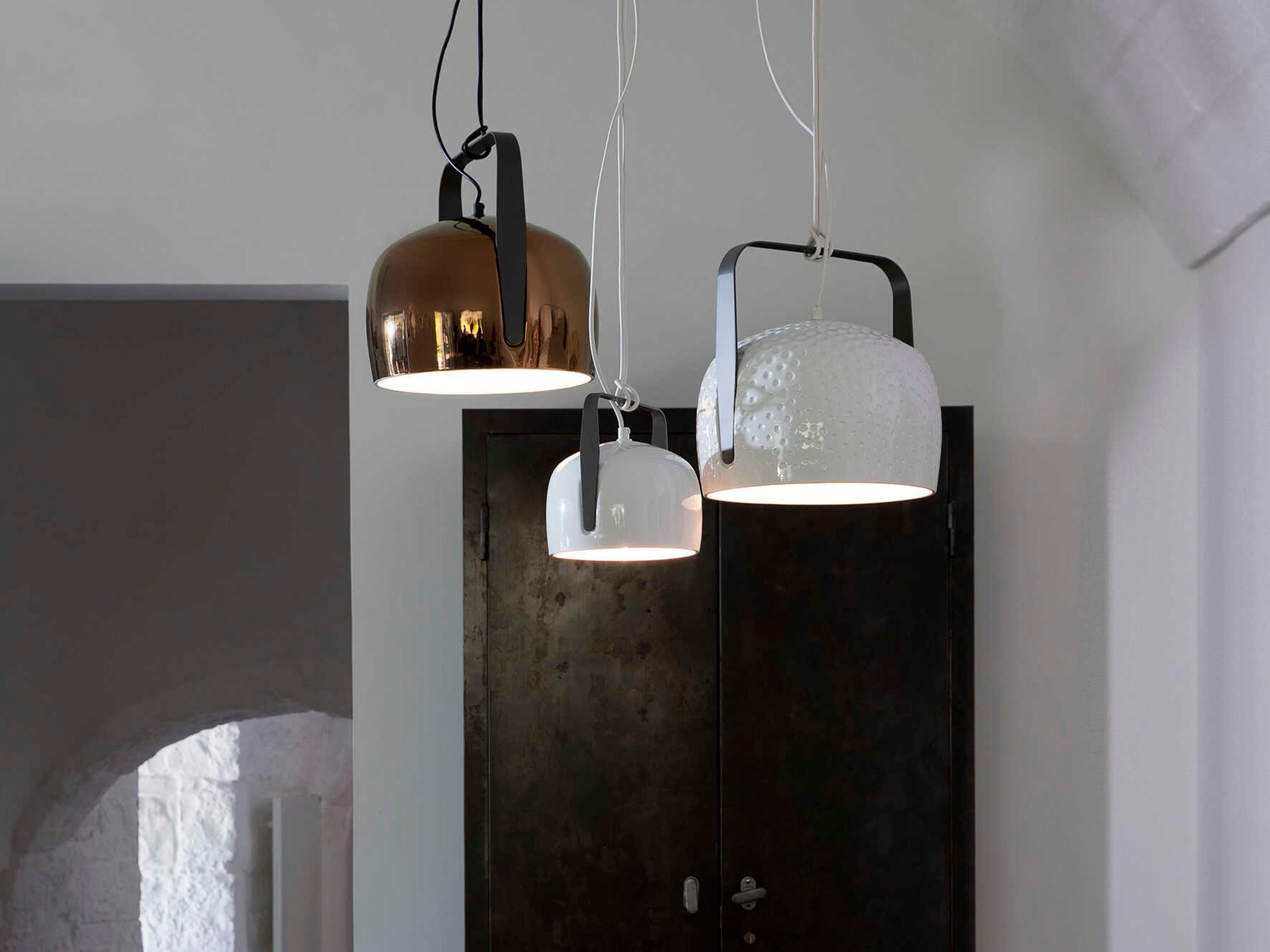 Karman Bag 1-Light Gray LED Bowl Mini Pendant