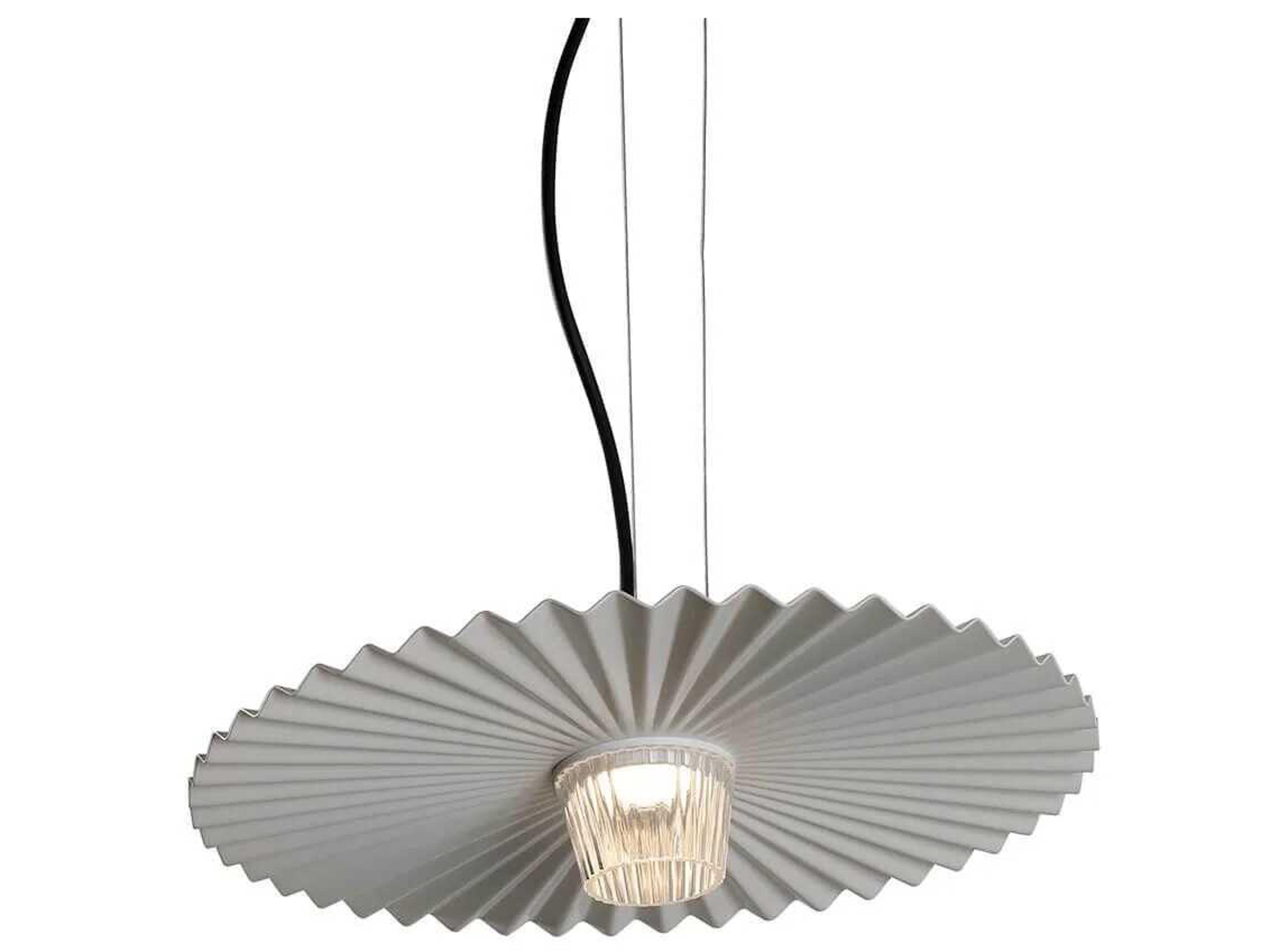 Gonzaga Round Pendant Light Modern White