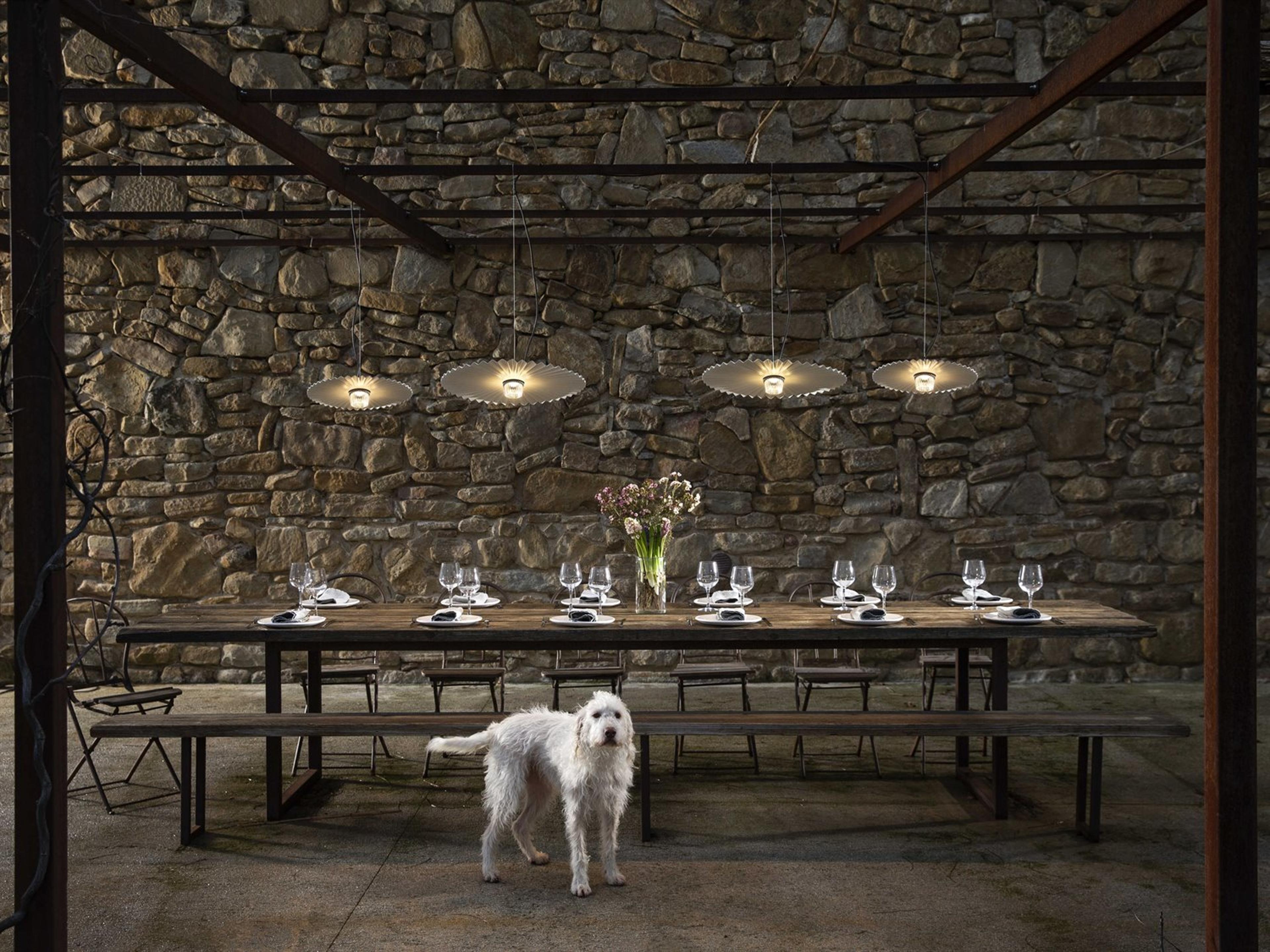 Karman Gonzaga White Round Pendant