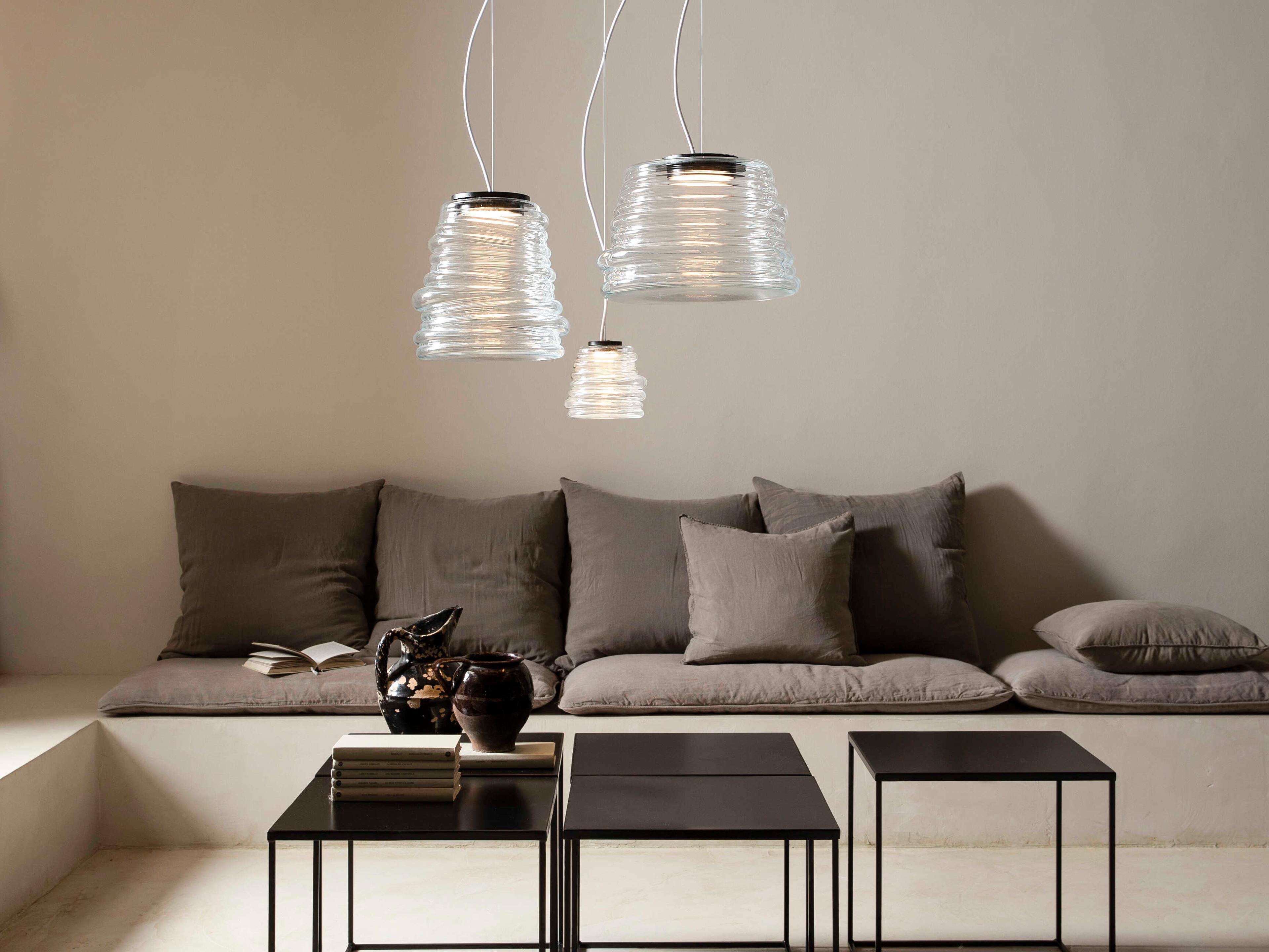 Karman Bibendum 1-Light Transparent Clear Mini Pendant