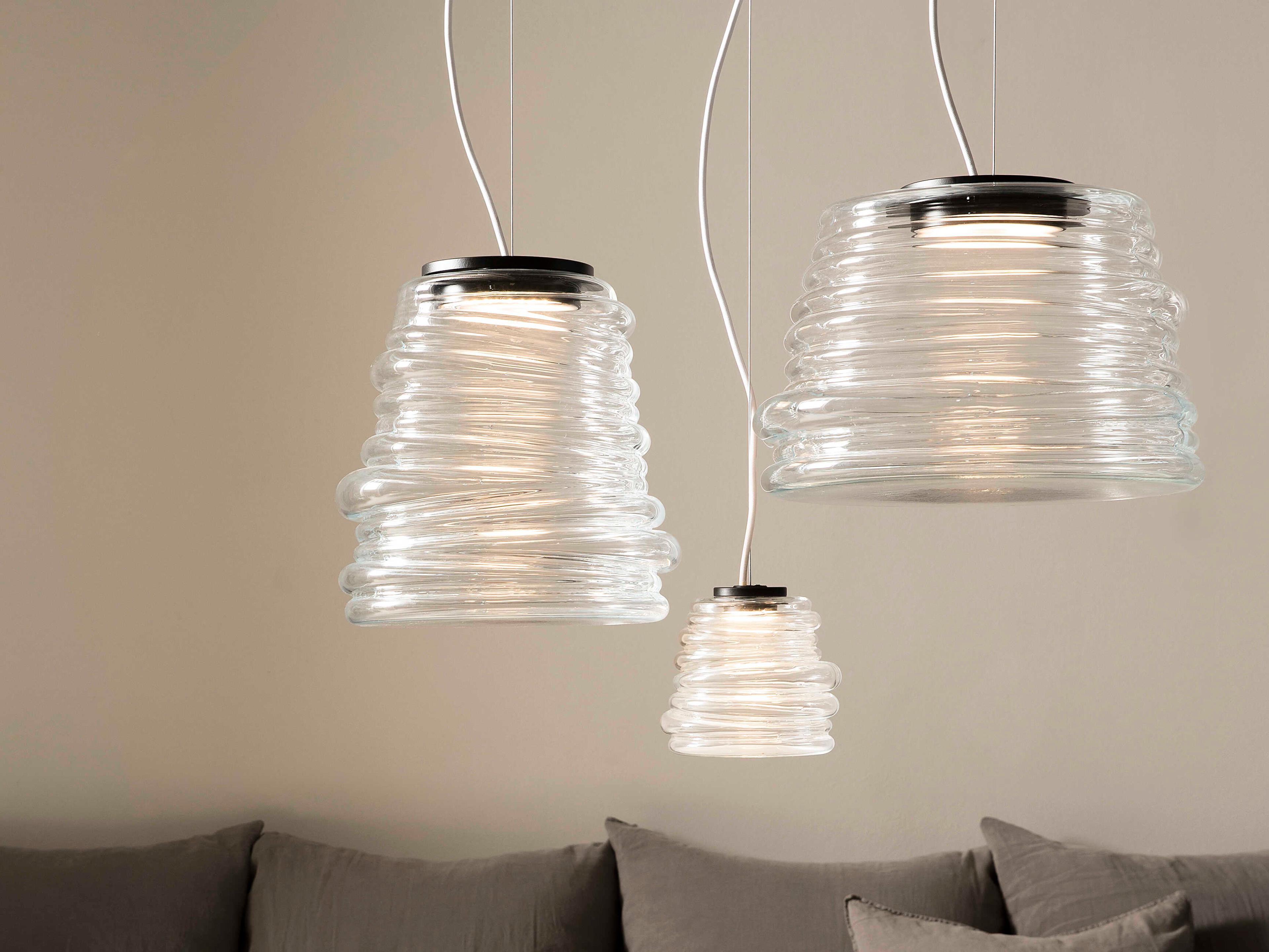 Karman Bibendum 1-Light Transparent Clear Mini Pendant