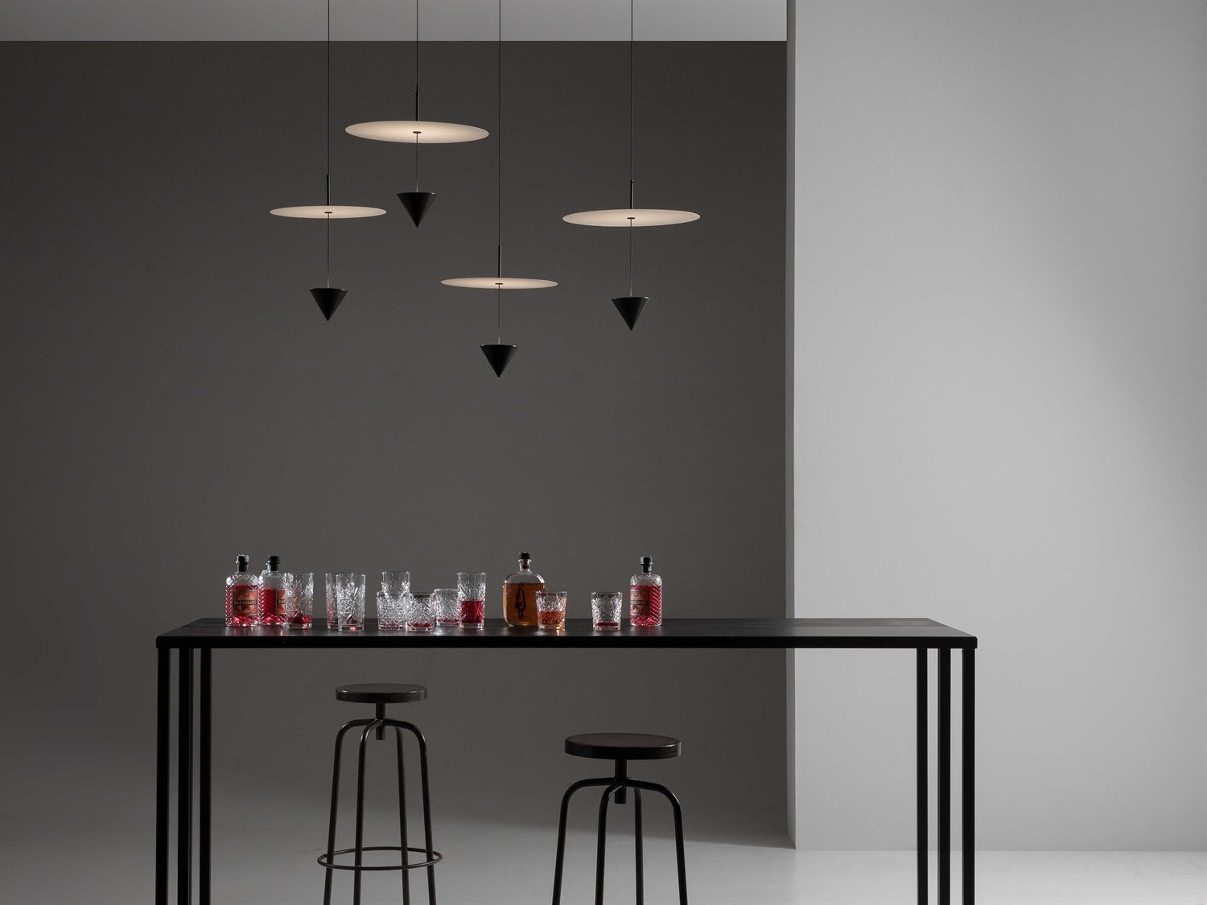 Karman Stralunata Matt Black Round Pendant