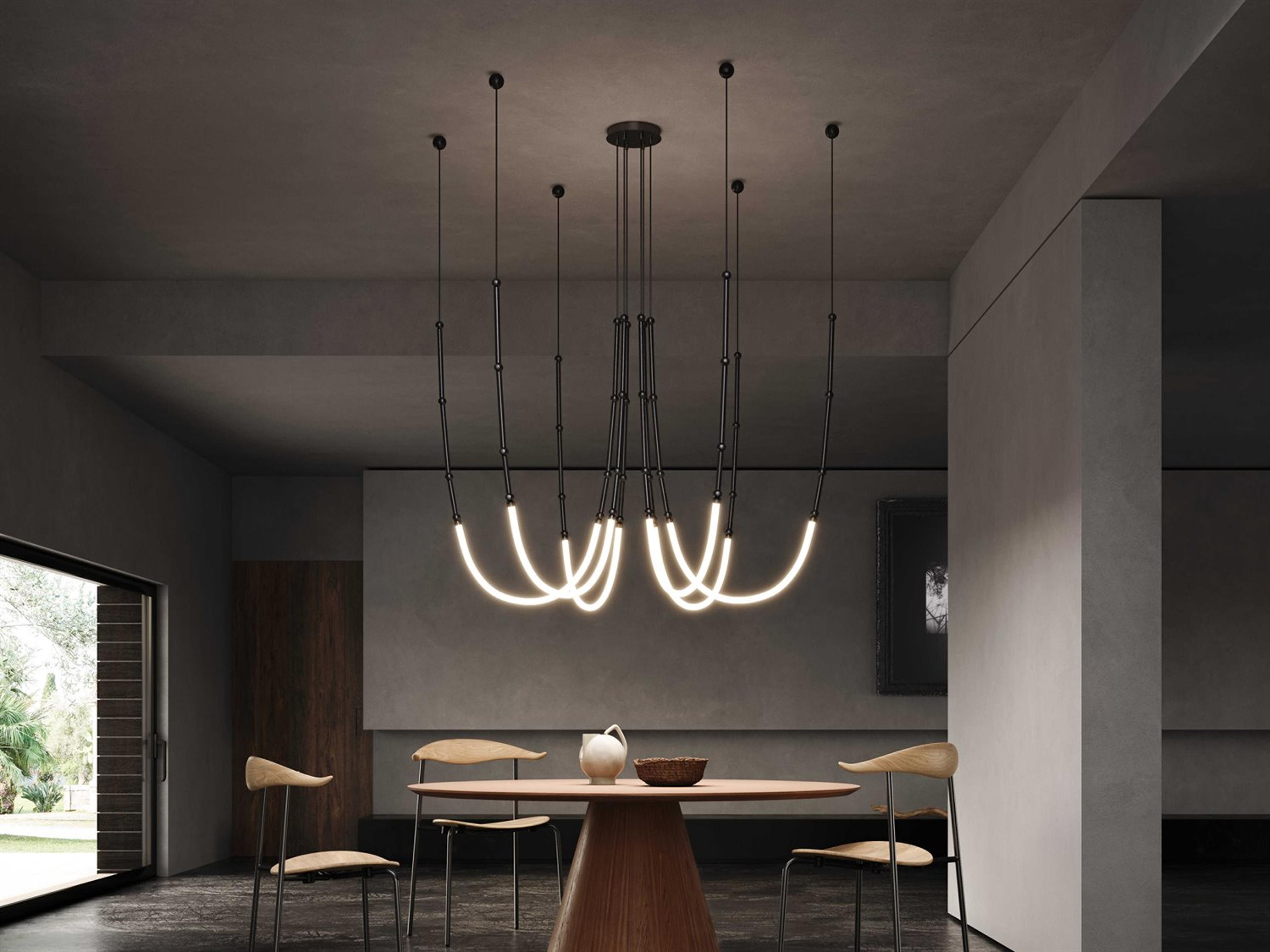 Karman Leda 6-Light Matt Black Pendant