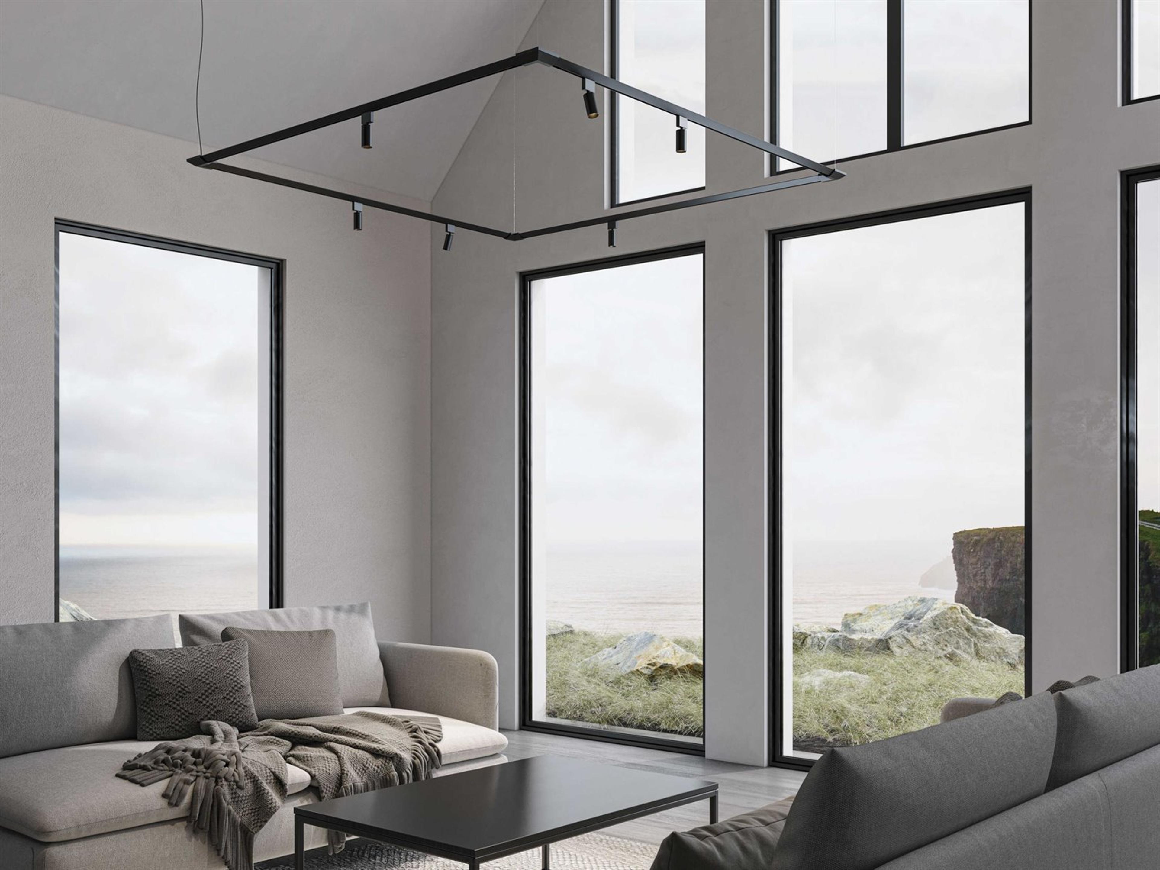 Karman Turn It Black Linear Island Pendant