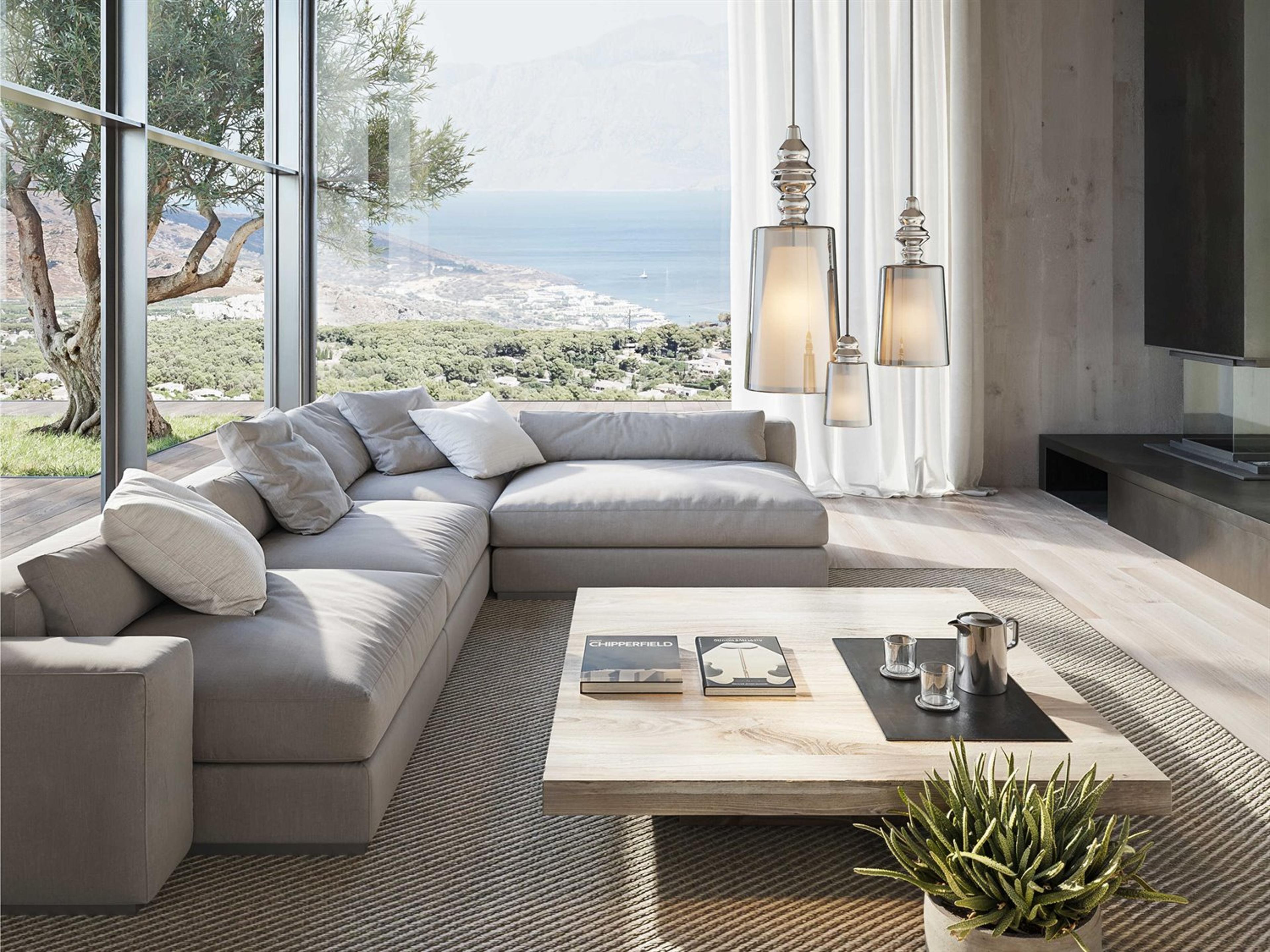 Karman Alibaglass 1-Light Chrome Cylinder Mini Pendant