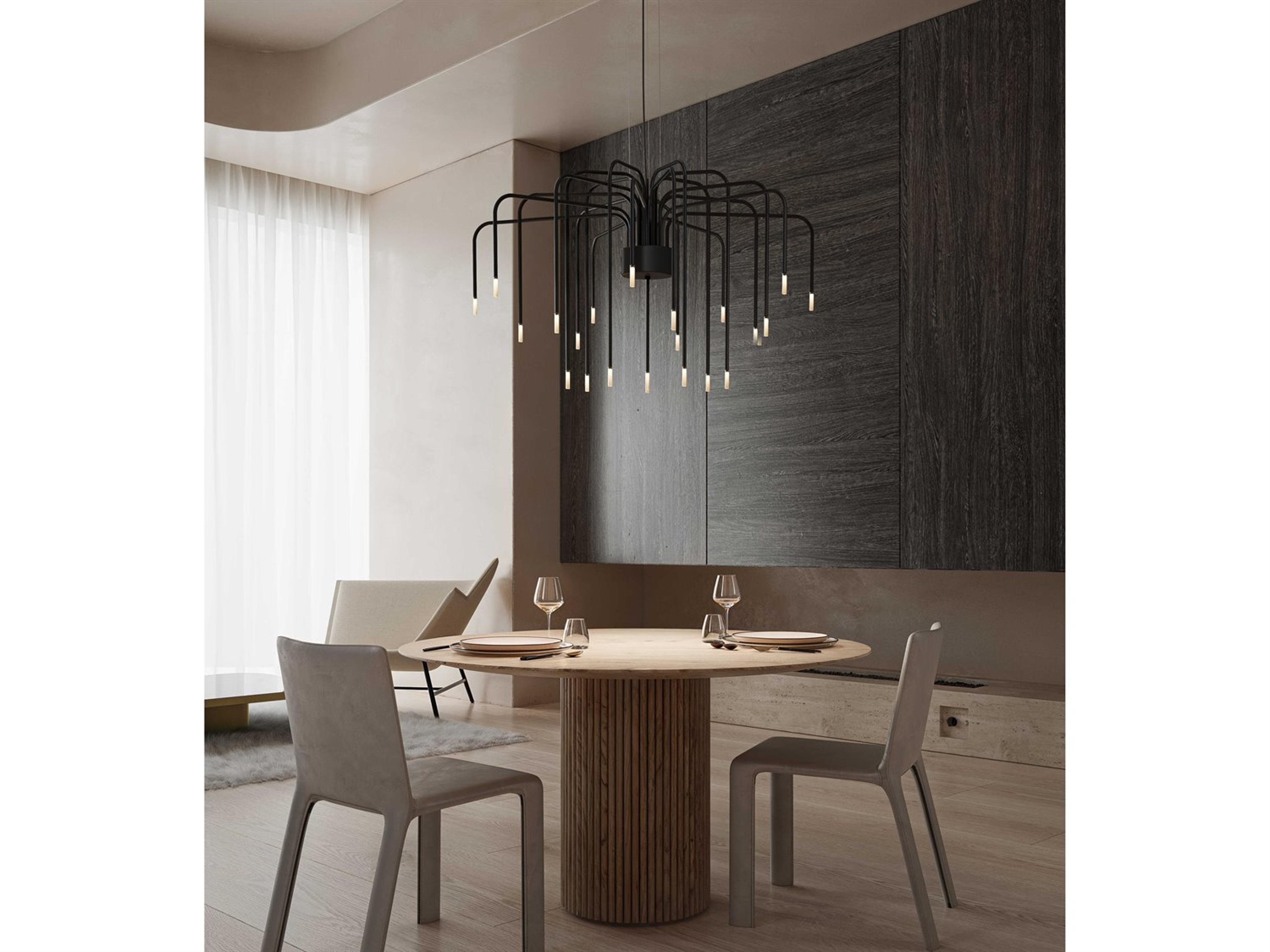 Karman Boom 22-Light White Satin Black Linear Pendant