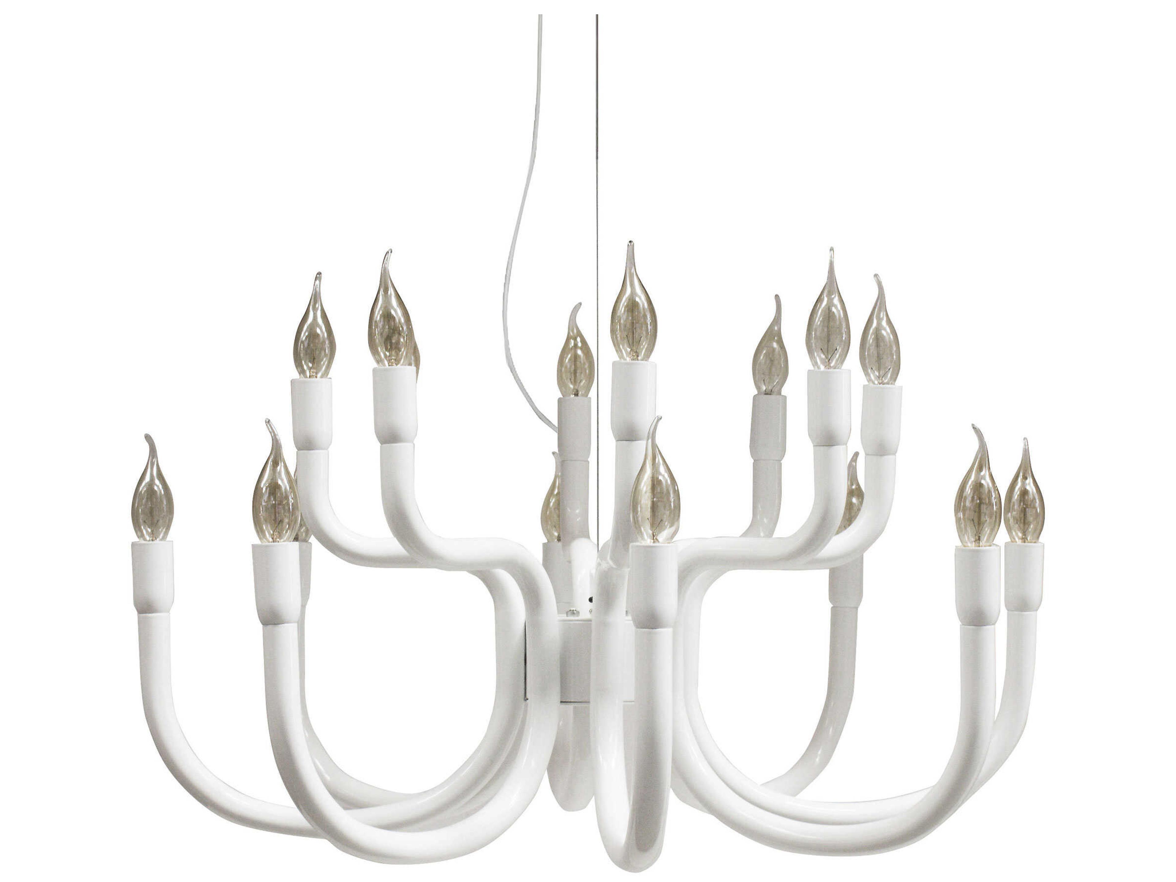 Snoob 16-Light Chandelier in White