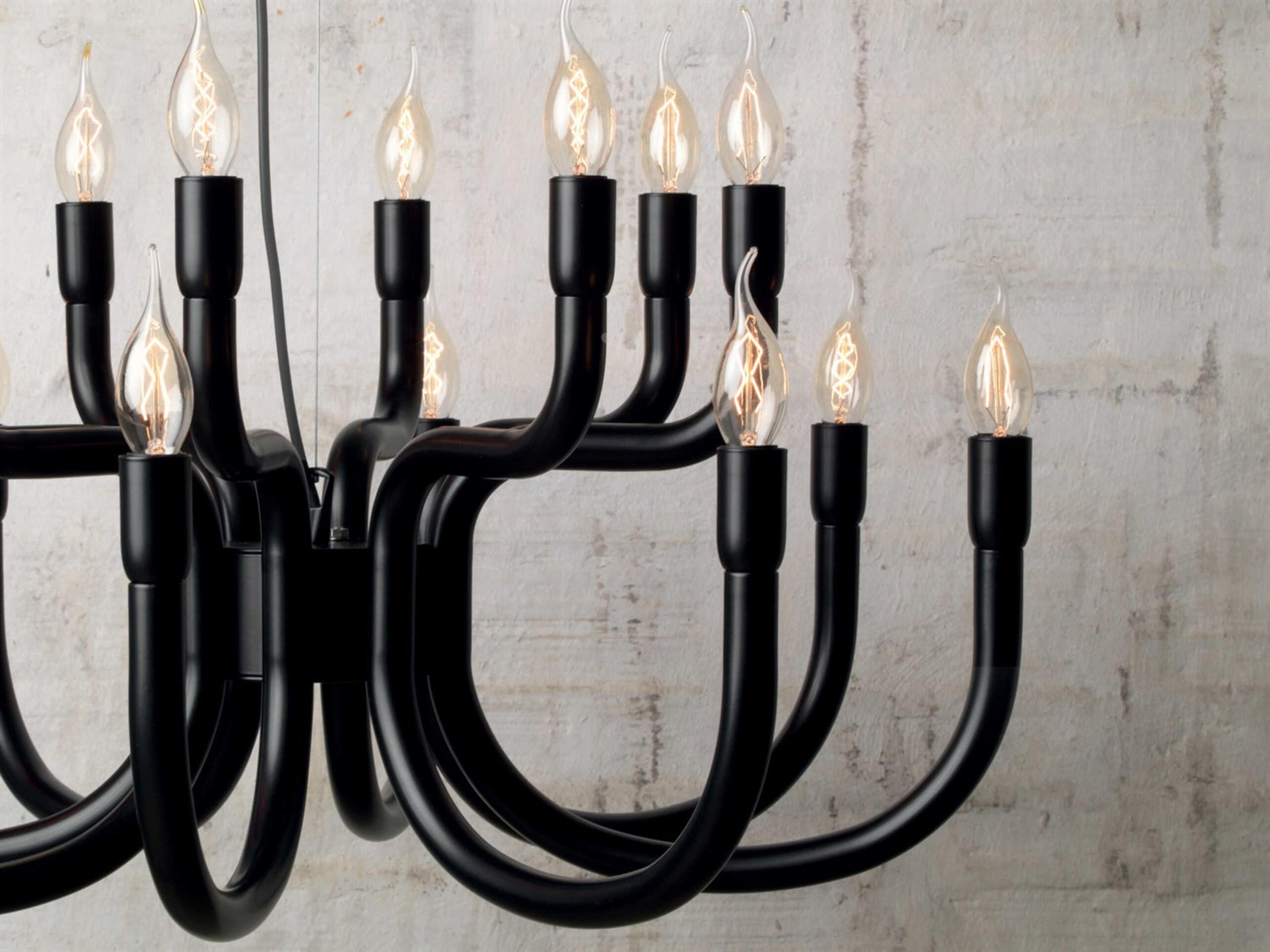 Karman Snoob 16-Light Black Chandelier