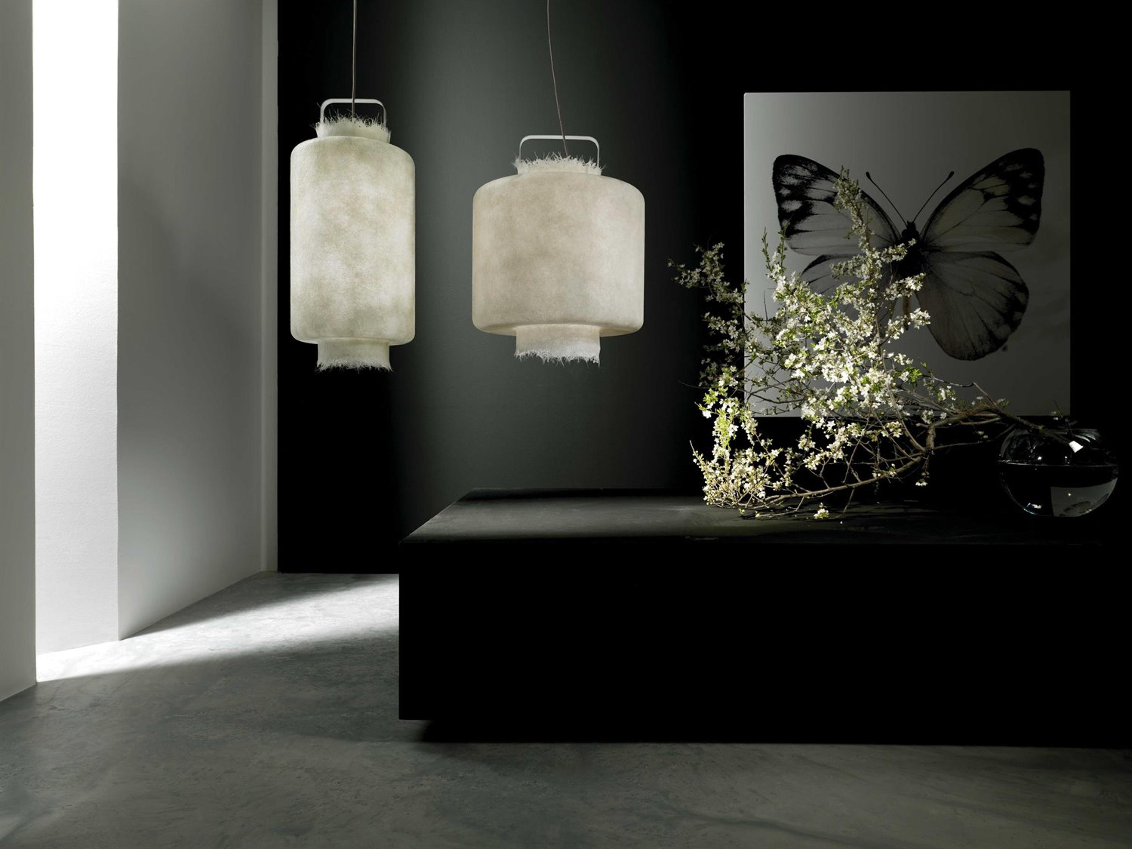 Karman Kimono 1-Light White Drum Pendant