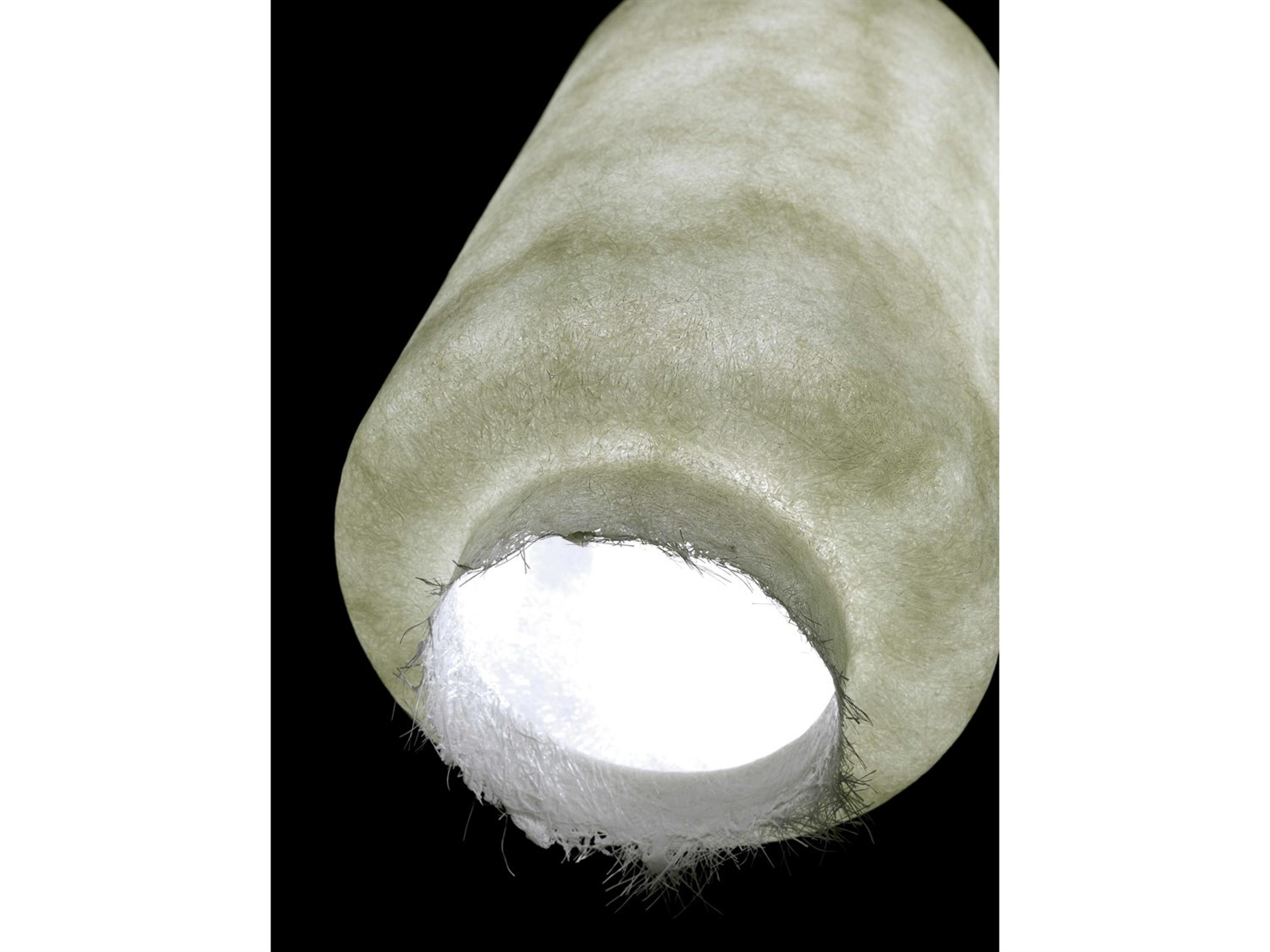 Karman Kimono 1-Light White Cylinder Pendant