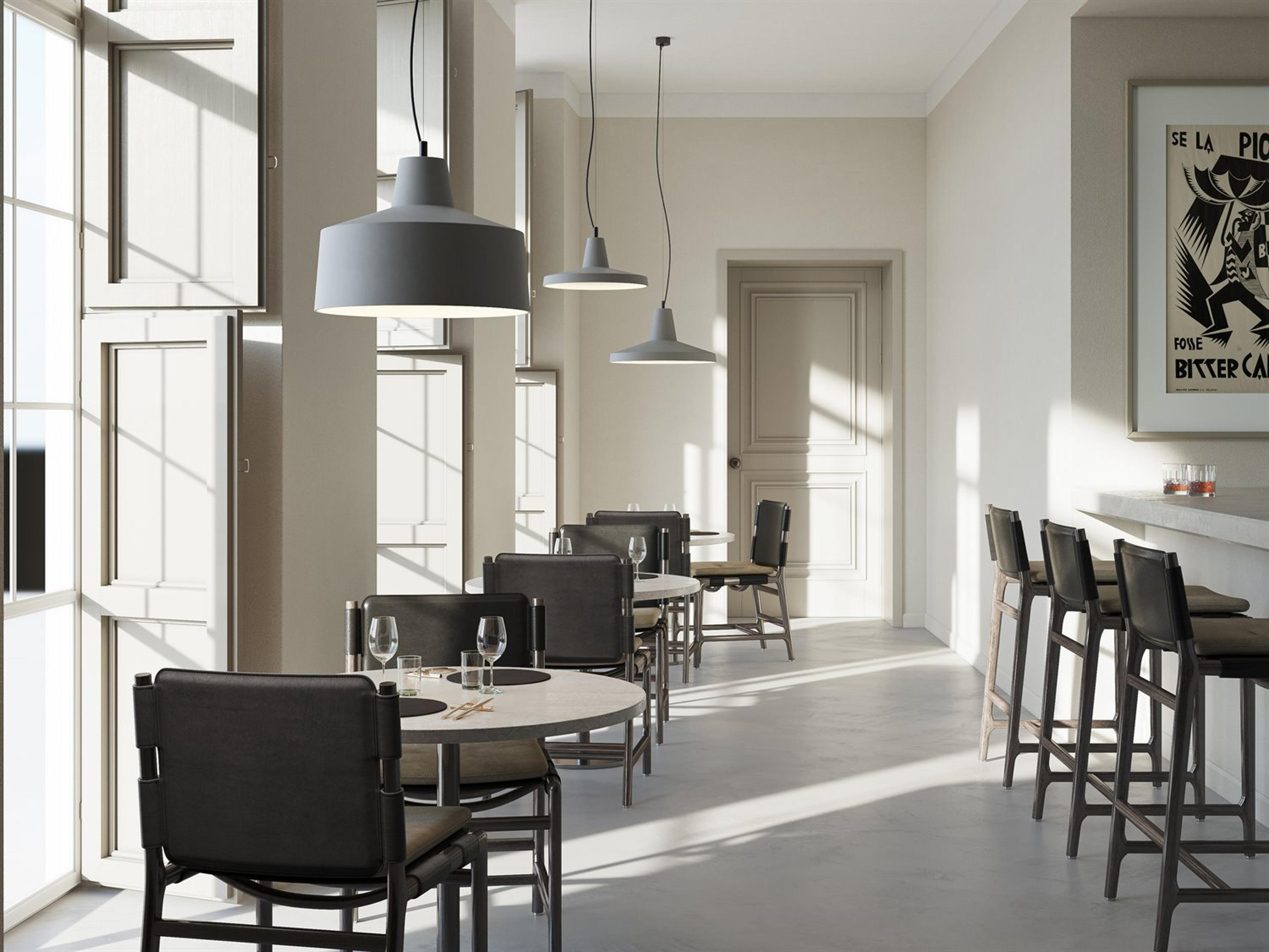 Karman Gangster 1-Light Matt Grey Bowl Pendant