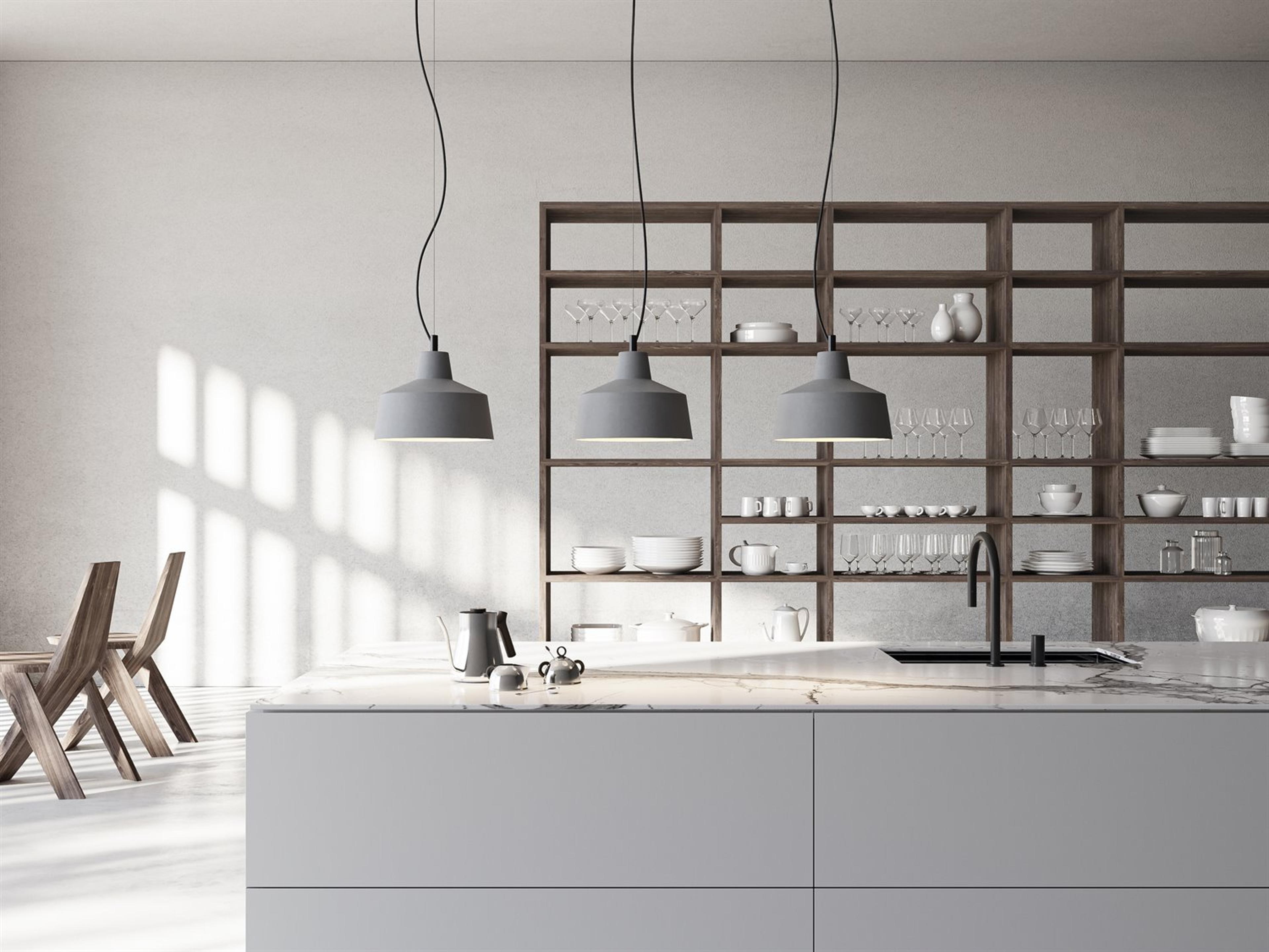 Karman Gangster 1-Light Matt Grey Bowl Mini Pendant