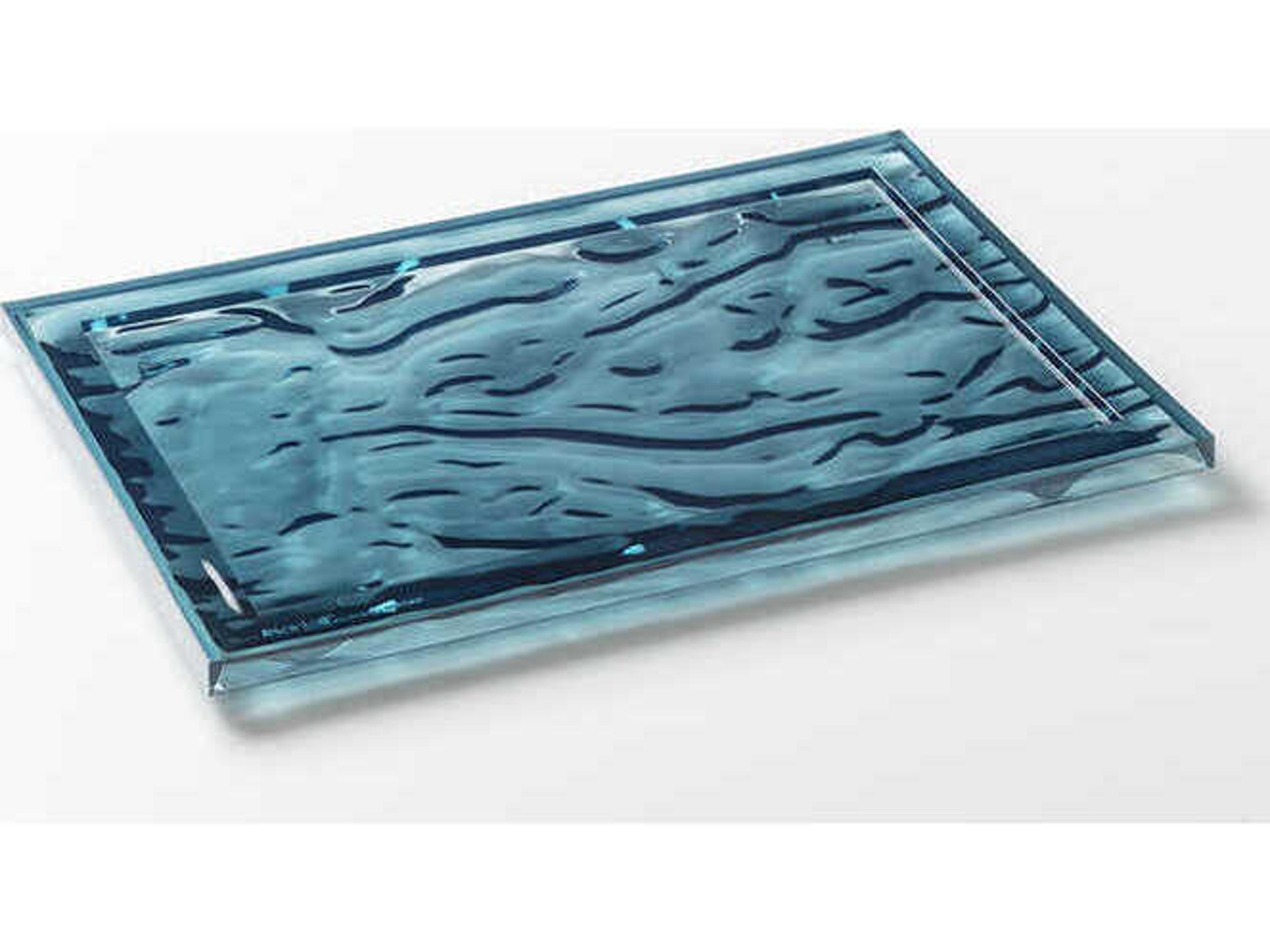 Kartell Outdoor Dune Transparent Blue 18'' Small Tray
