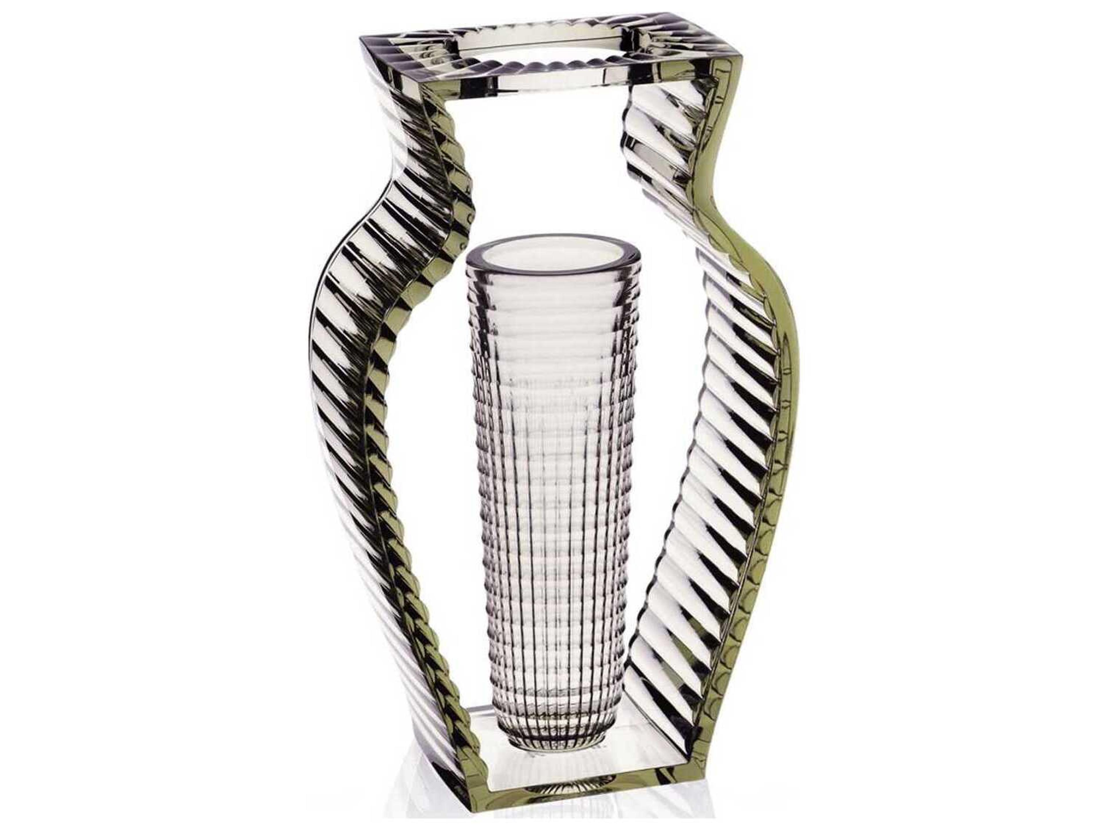 I-shine Transparent Green 8'' Vase