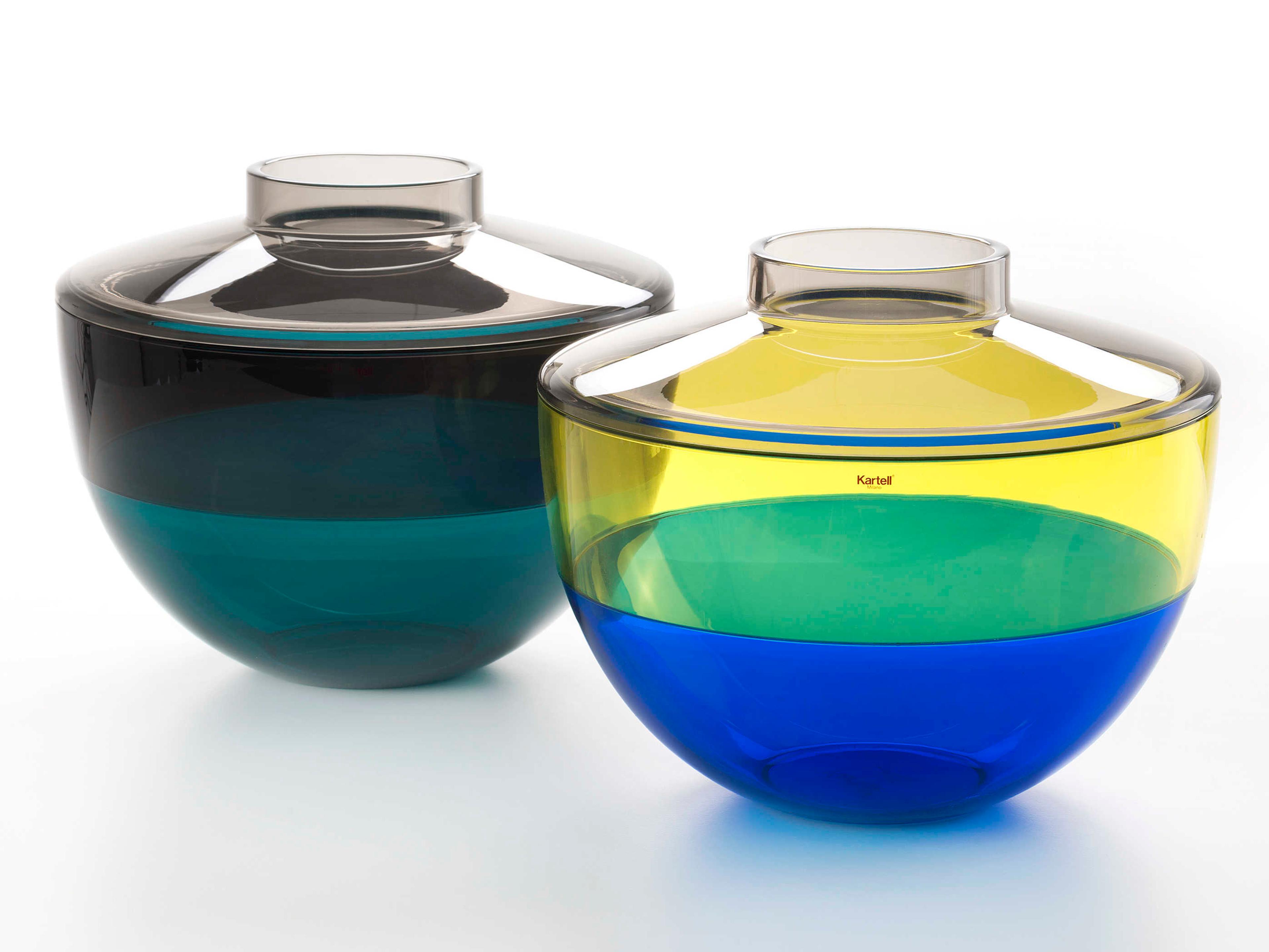 Kartell Outdoor Shibuya Gray / Yellow / Blue Bowl