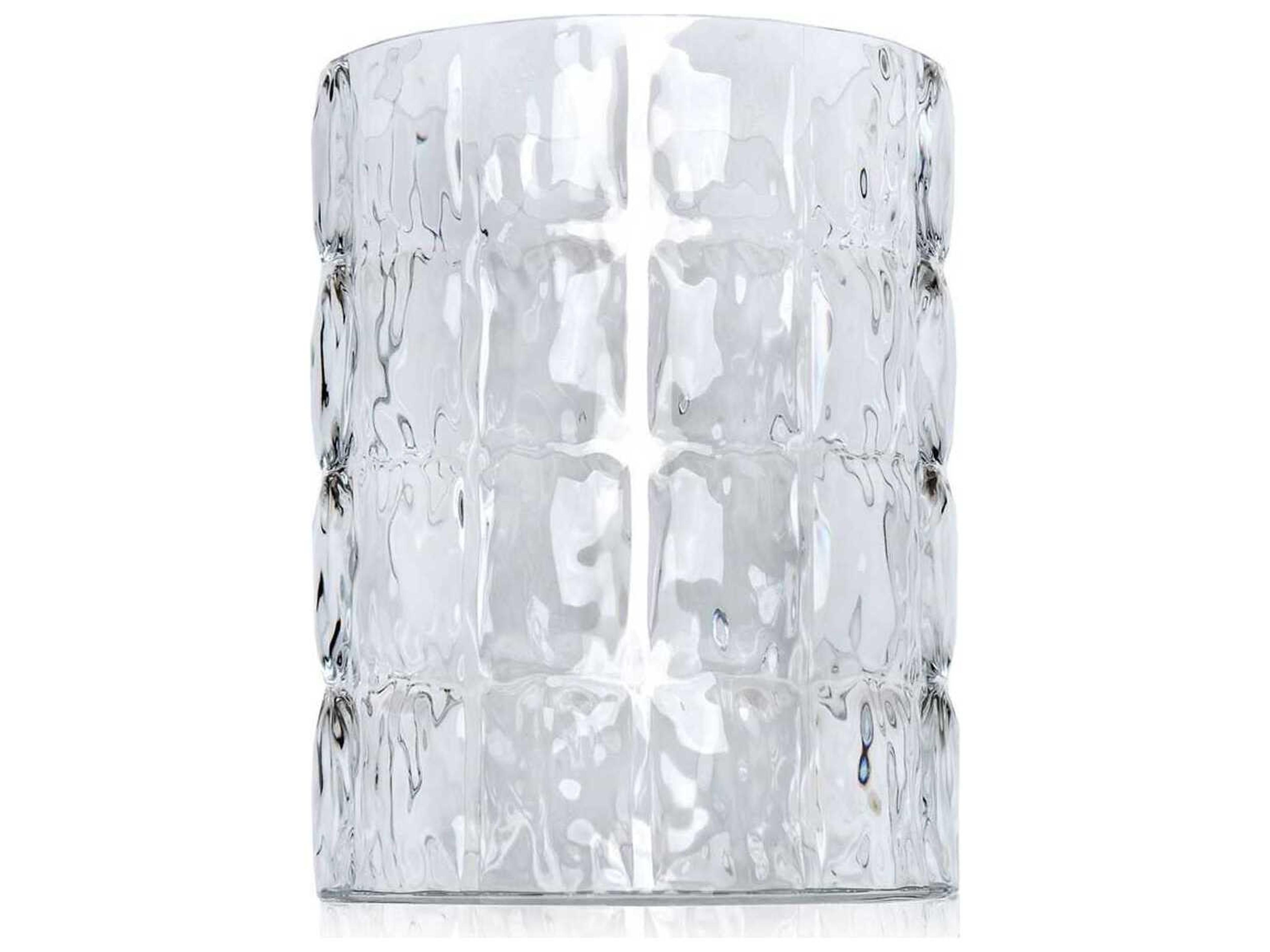 Kartell Outdoor Matelasse Crystal Transparent 9'' Vase