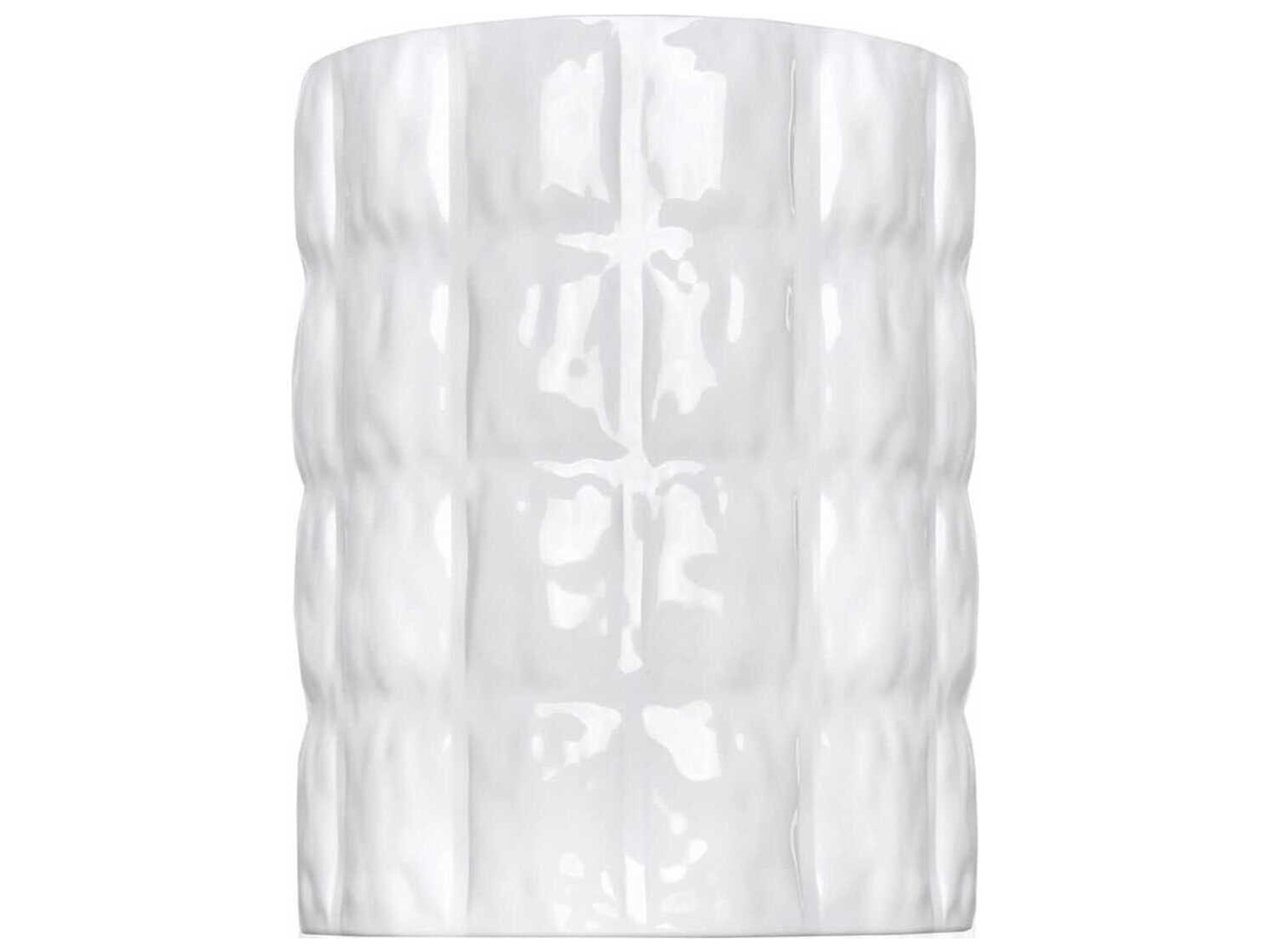 Kartell Outdoor Matelasse White 9'' Vase