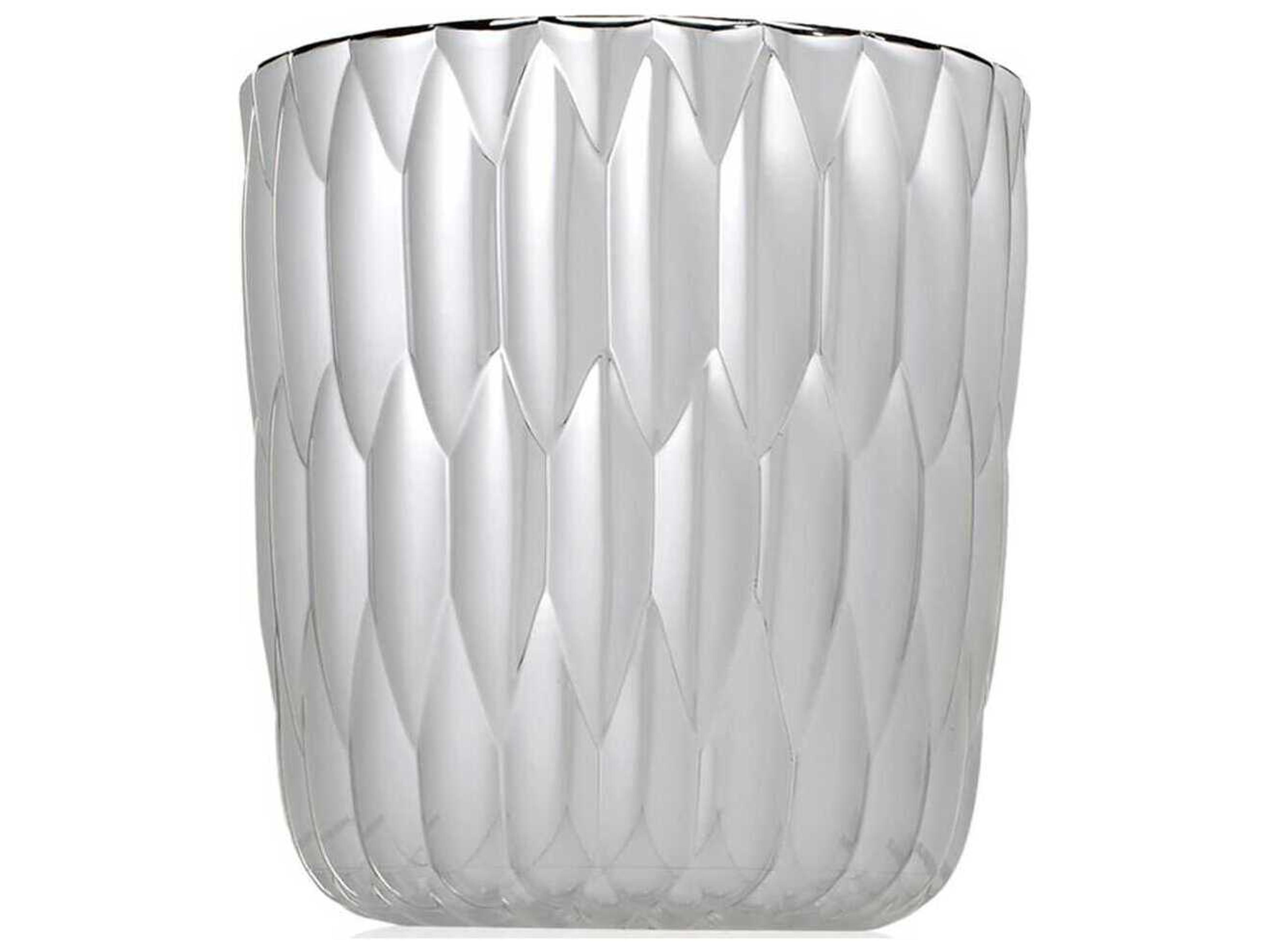 Kartell Outdoor Jelly Metallic Chrome 9'' Vase