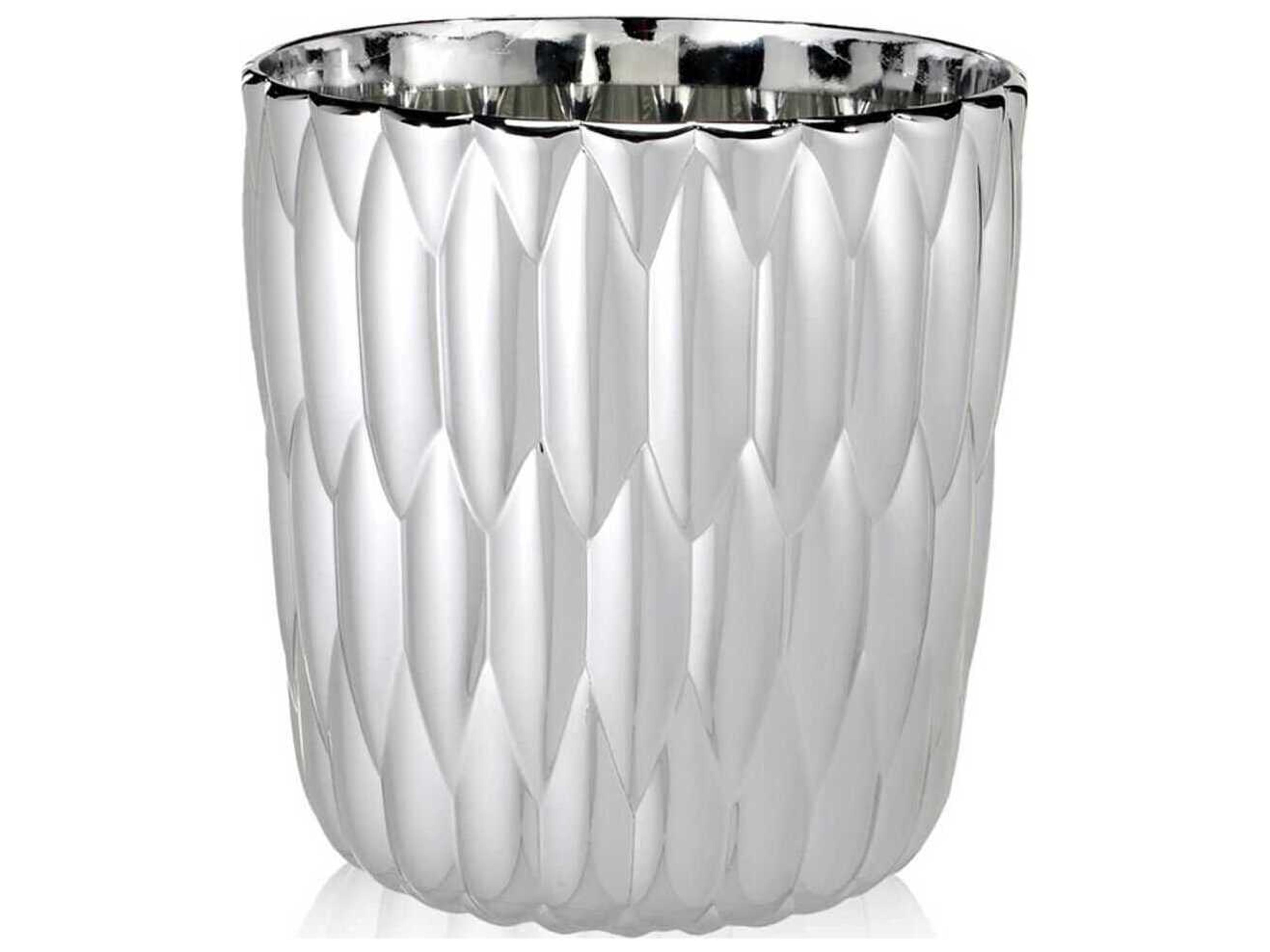 Kartell Outdoor Jelly Metallic Chrome 9'' Vase