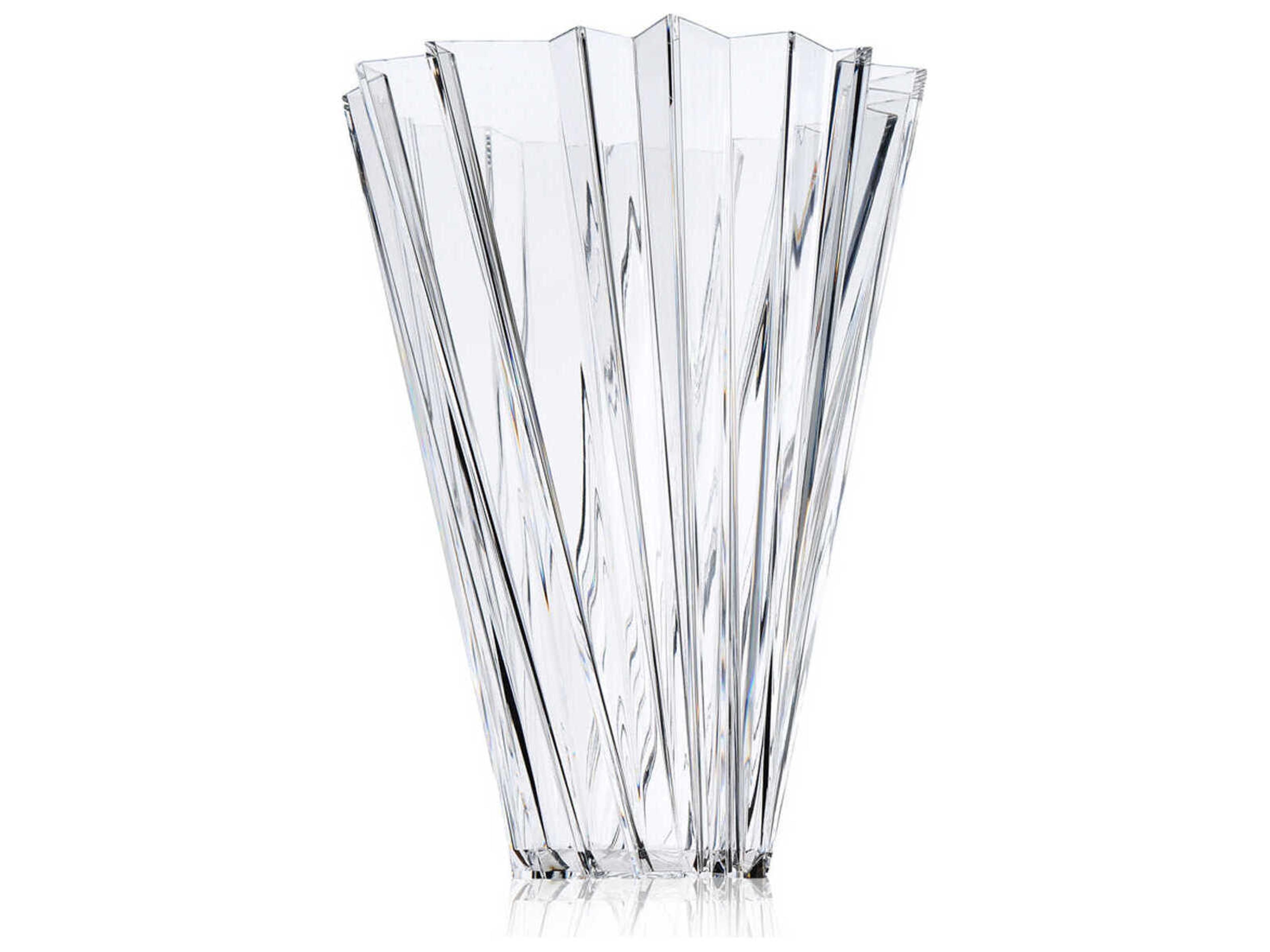 Kartell Outdoor Shanghai Crystal Transparent 14'' Vase
