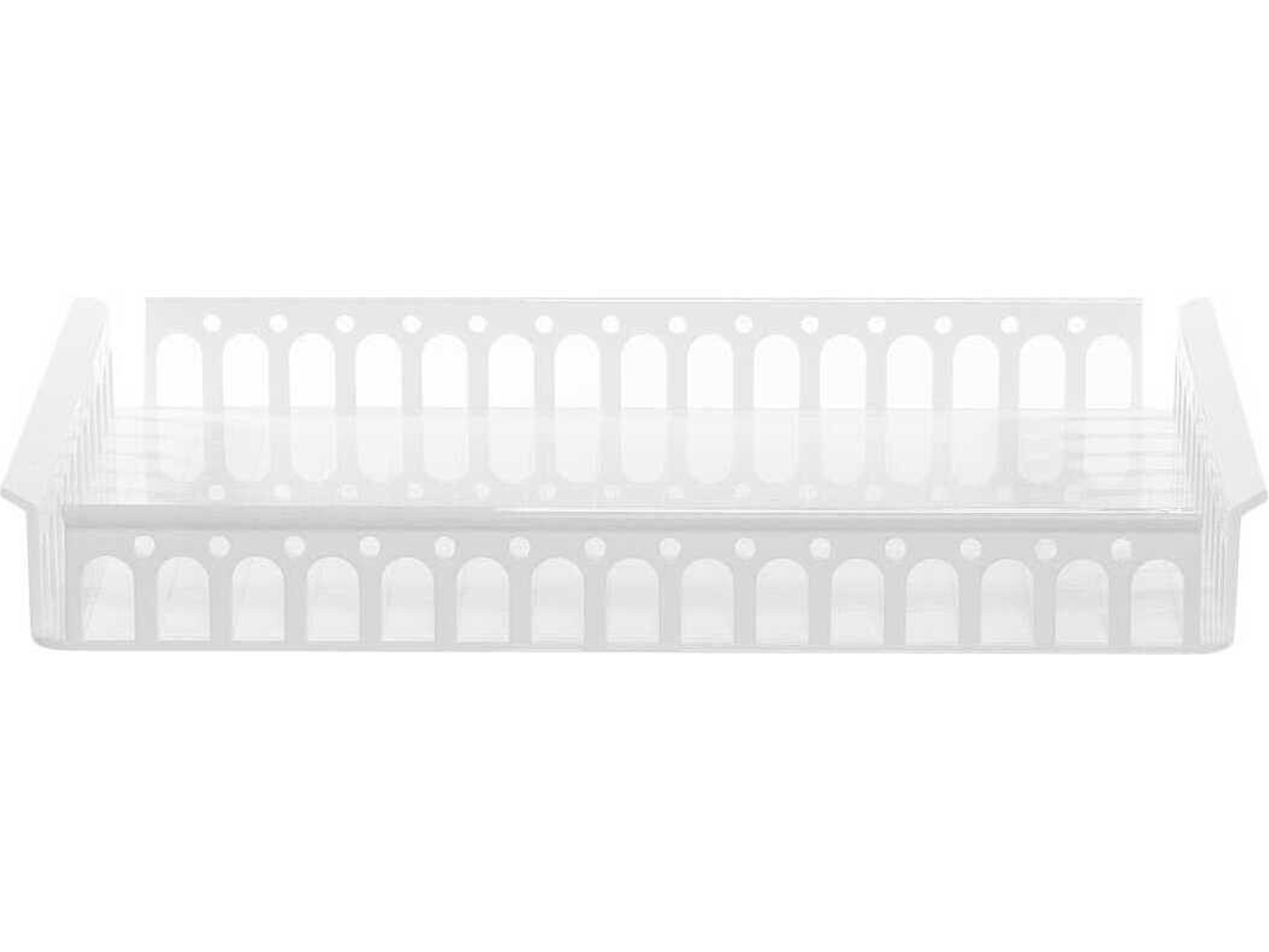 Piazza White Transparent 18'' Tray
