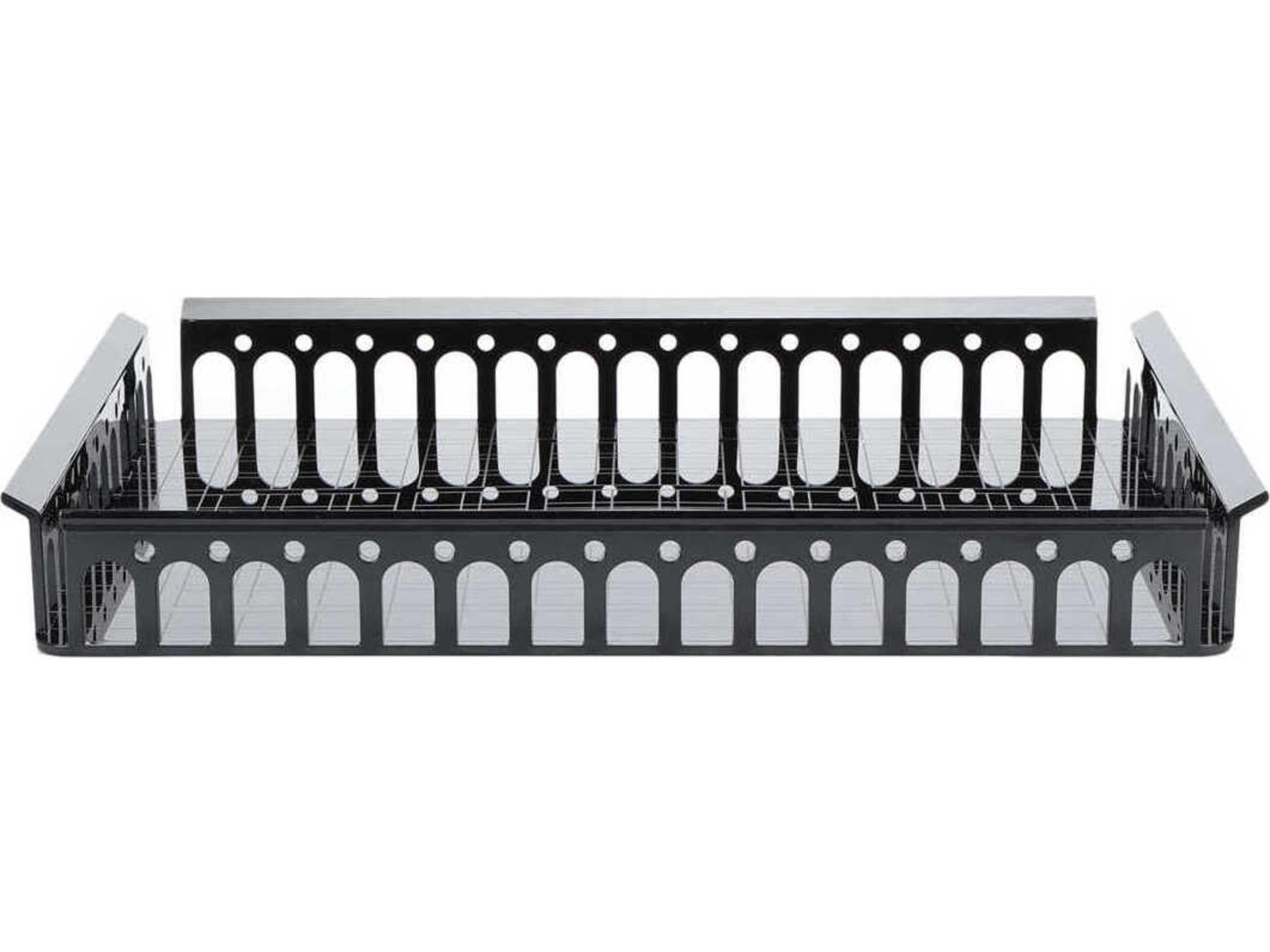 Piazza Black Transparent 18'' Tray