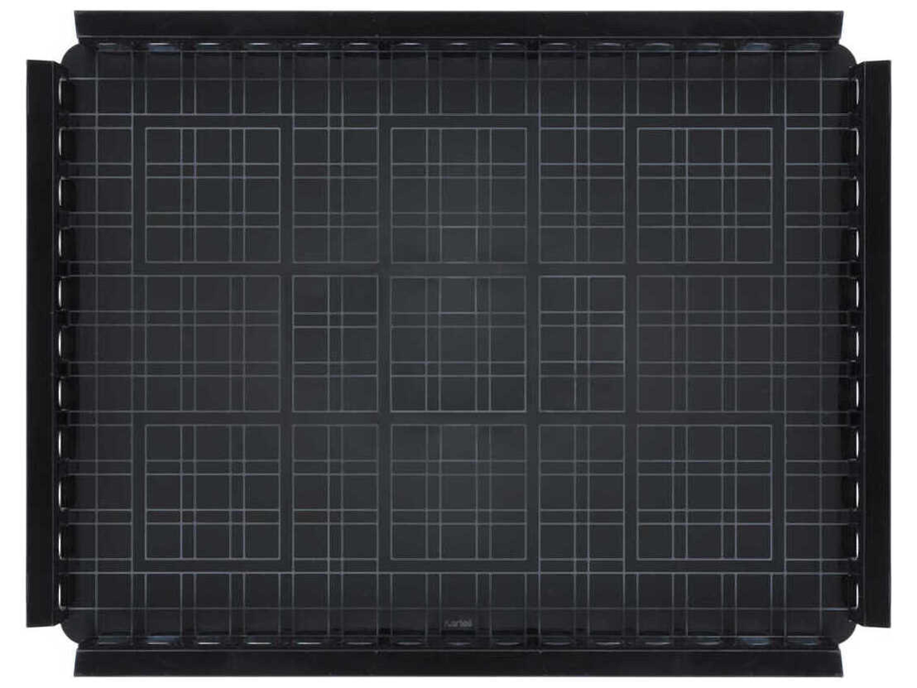 Kartell Outdoor Piazza Black Transparent 18'' Tray