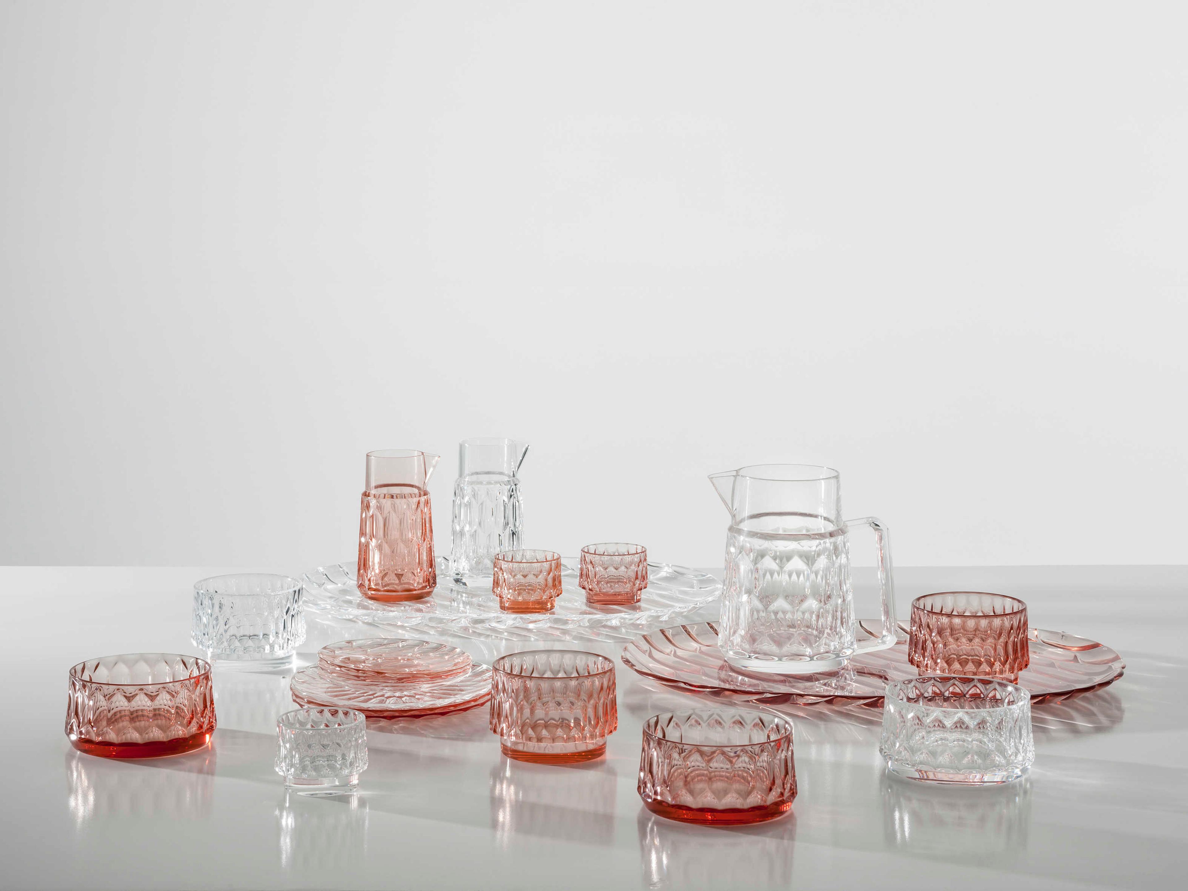 Kartell Outdoor Jellies Pink 14'' Tray  (Sold in 4)