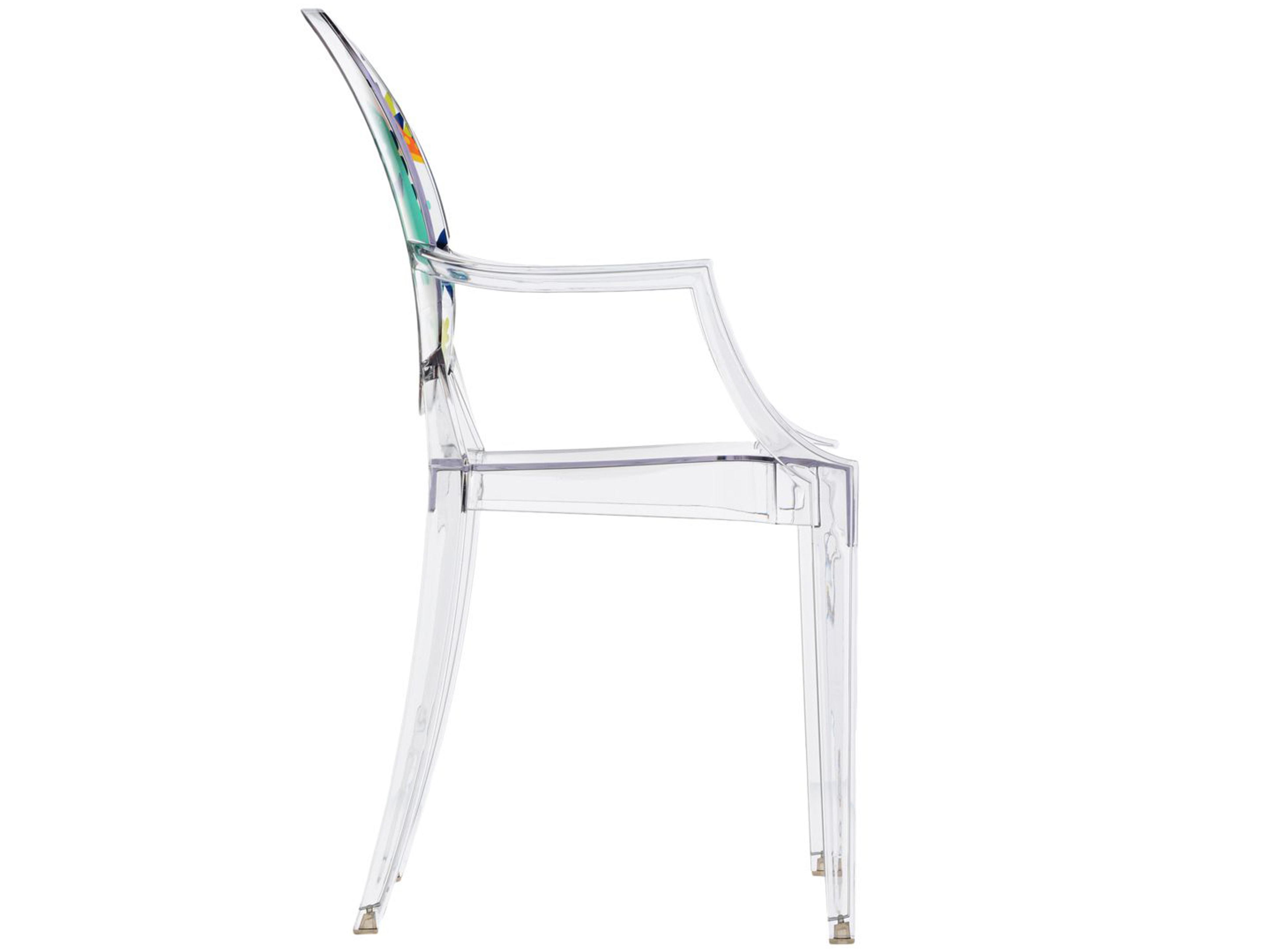 Kartell Outdoor Lou Ghost Crystal Dinosaur Resin Kid Dining Chair