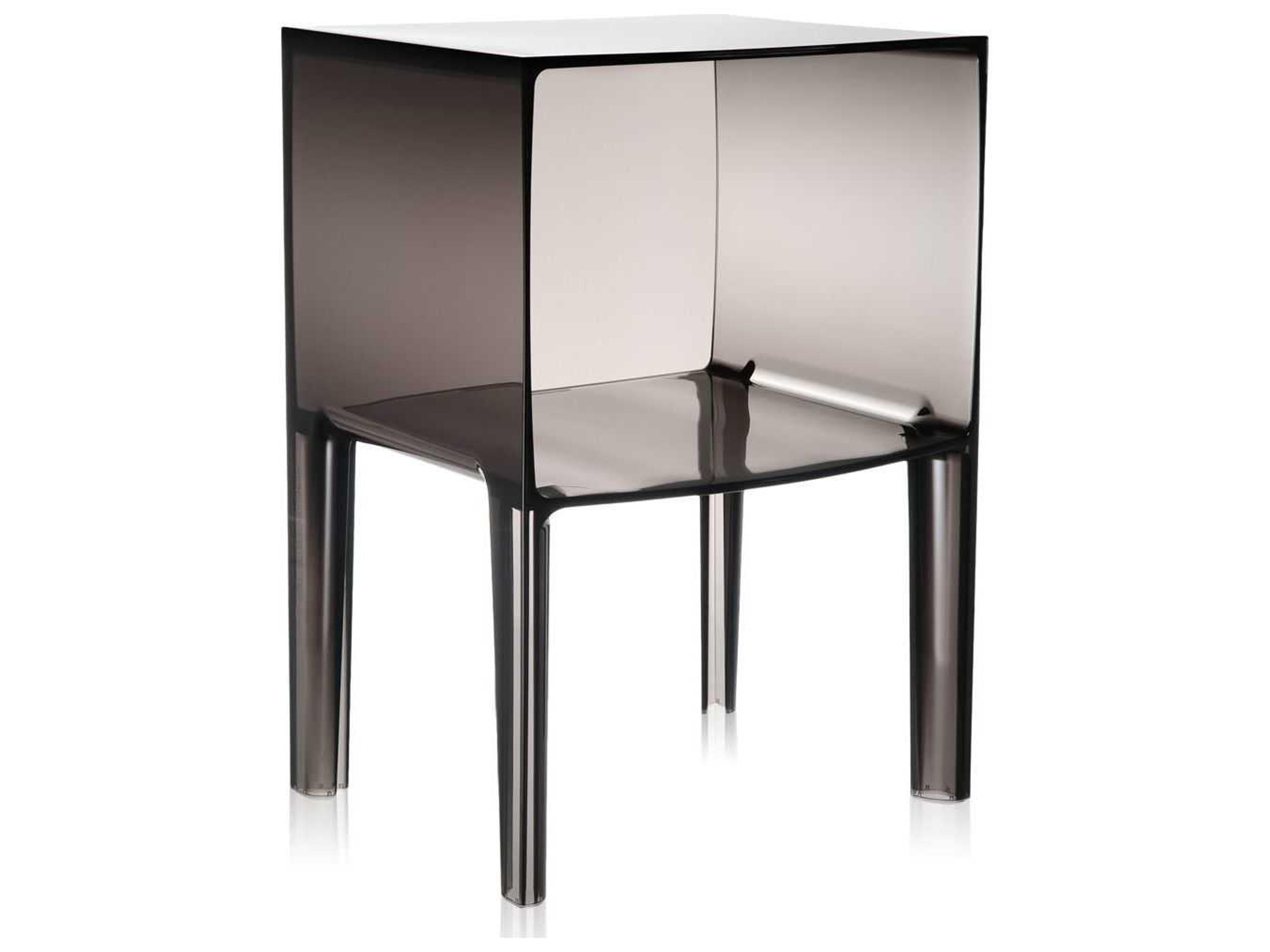 Ghost Buster Smoke Resin Rectangular End Table