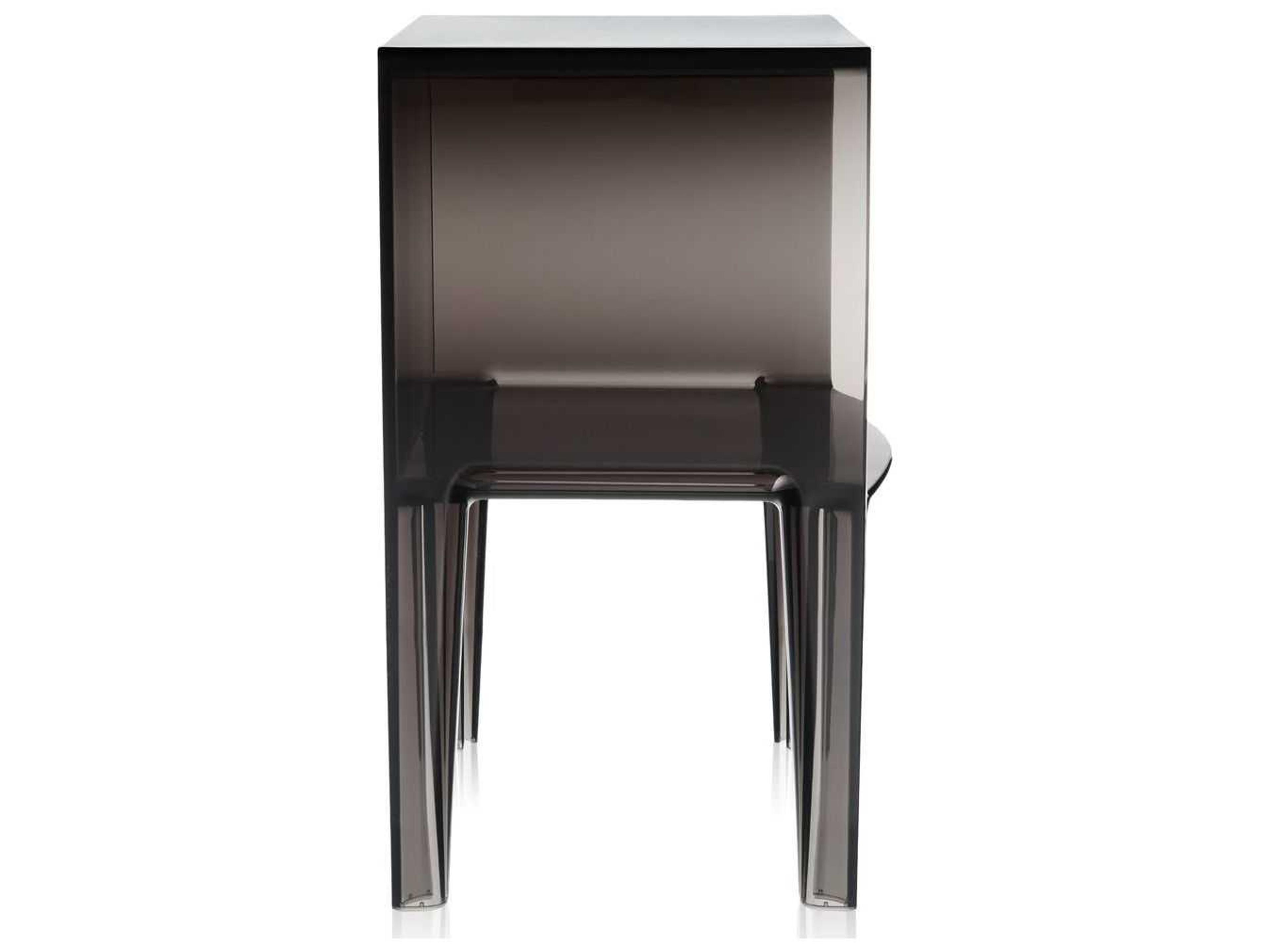 Kartell Outdoor Ghost Buster Smoke Resin Rectangular End Table