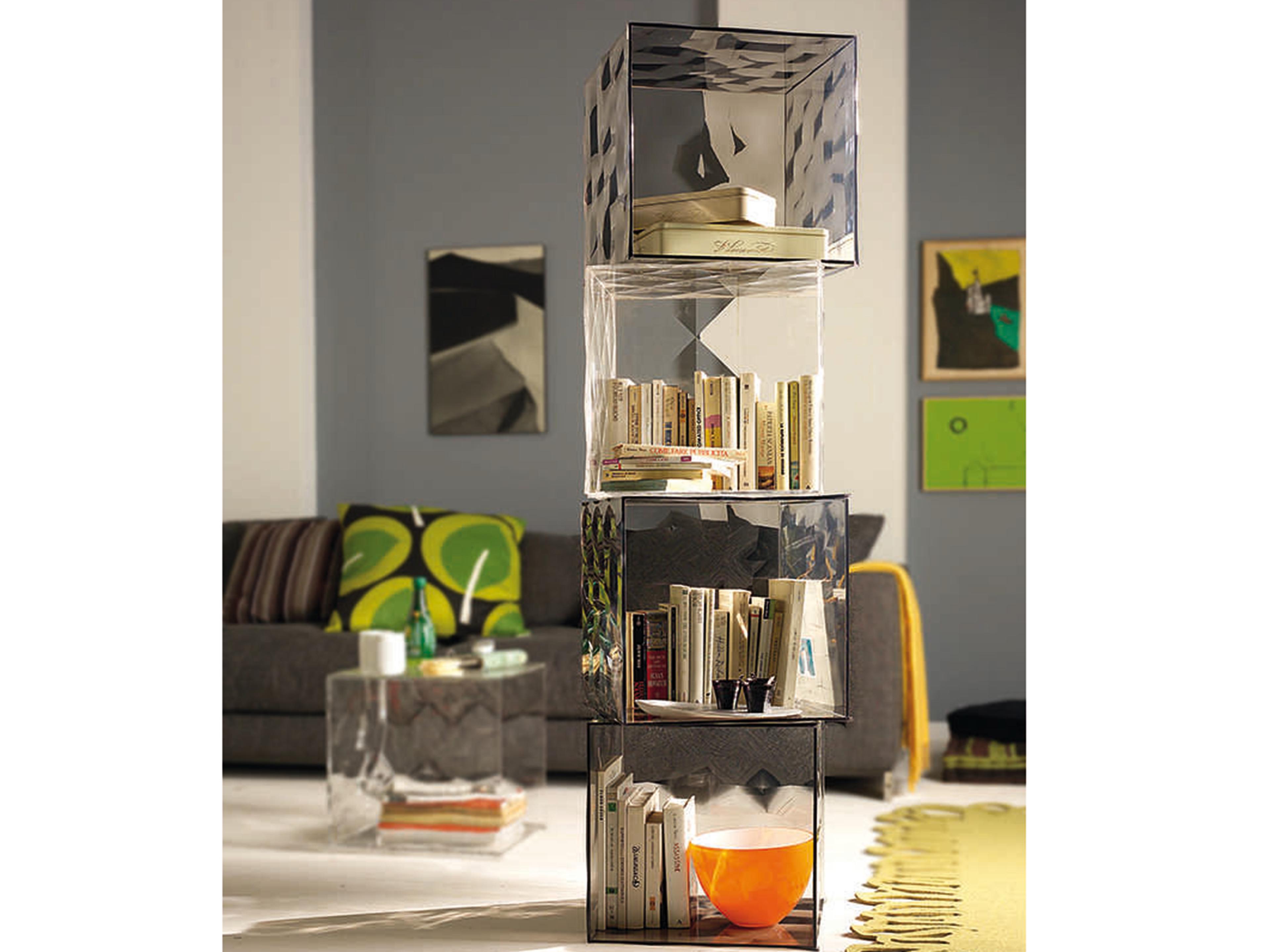 Kartell Outdoor Optic Crystal Transparent Container Cube without Door