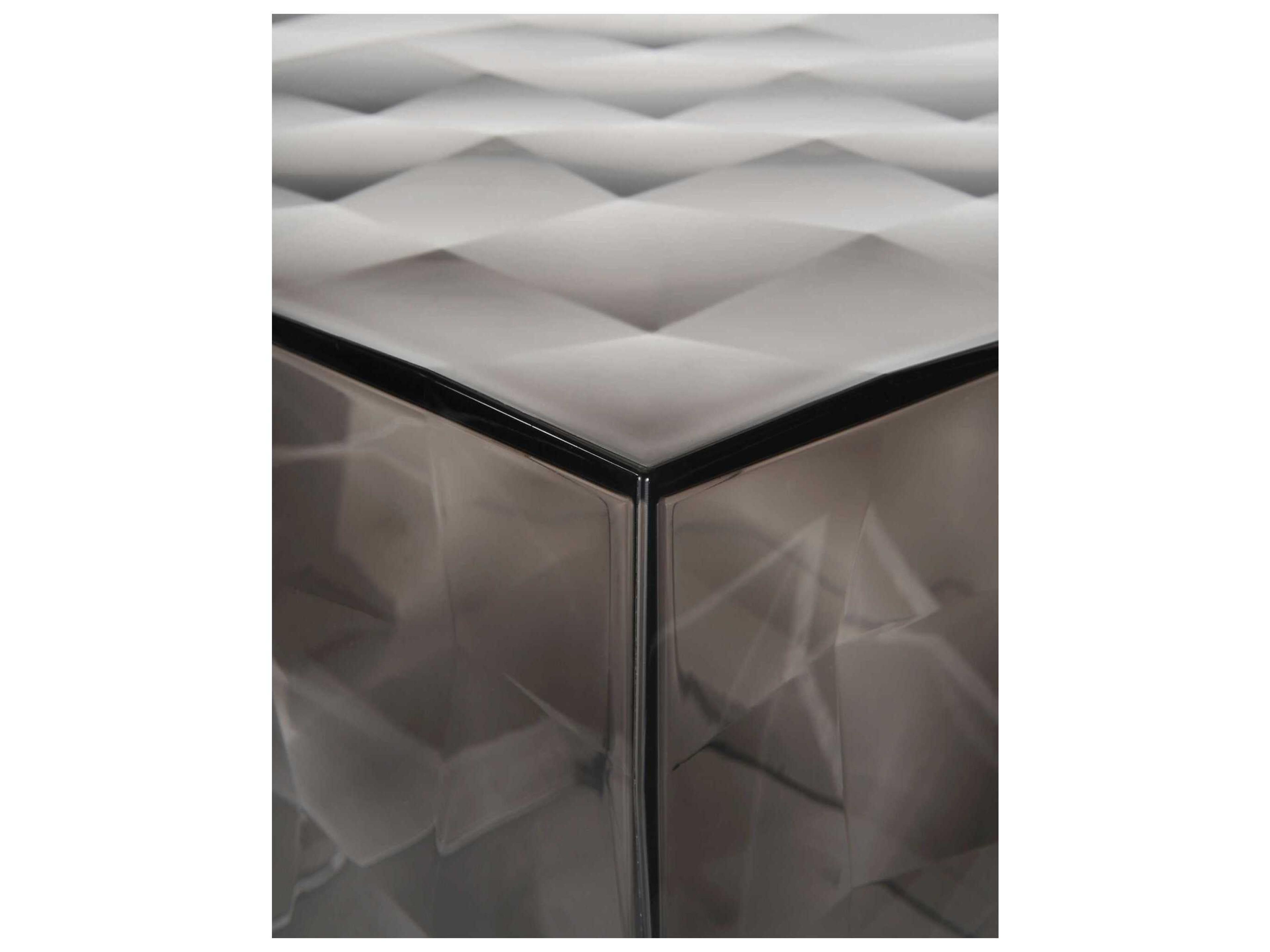 Kartell Outdoor Optic Smoke Transparent Container Cube with Door